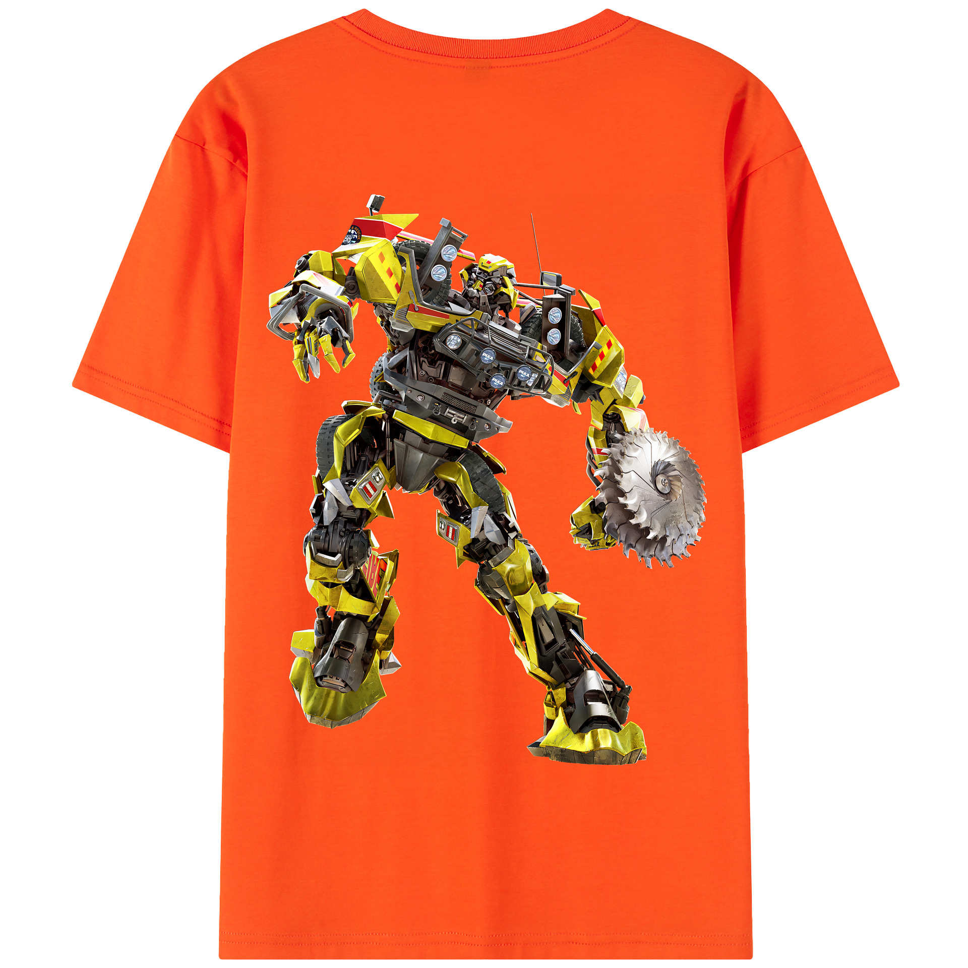 （画像用） Transformers トランスフォーマー 綿100％半袖Tシャツ（背面プリント）