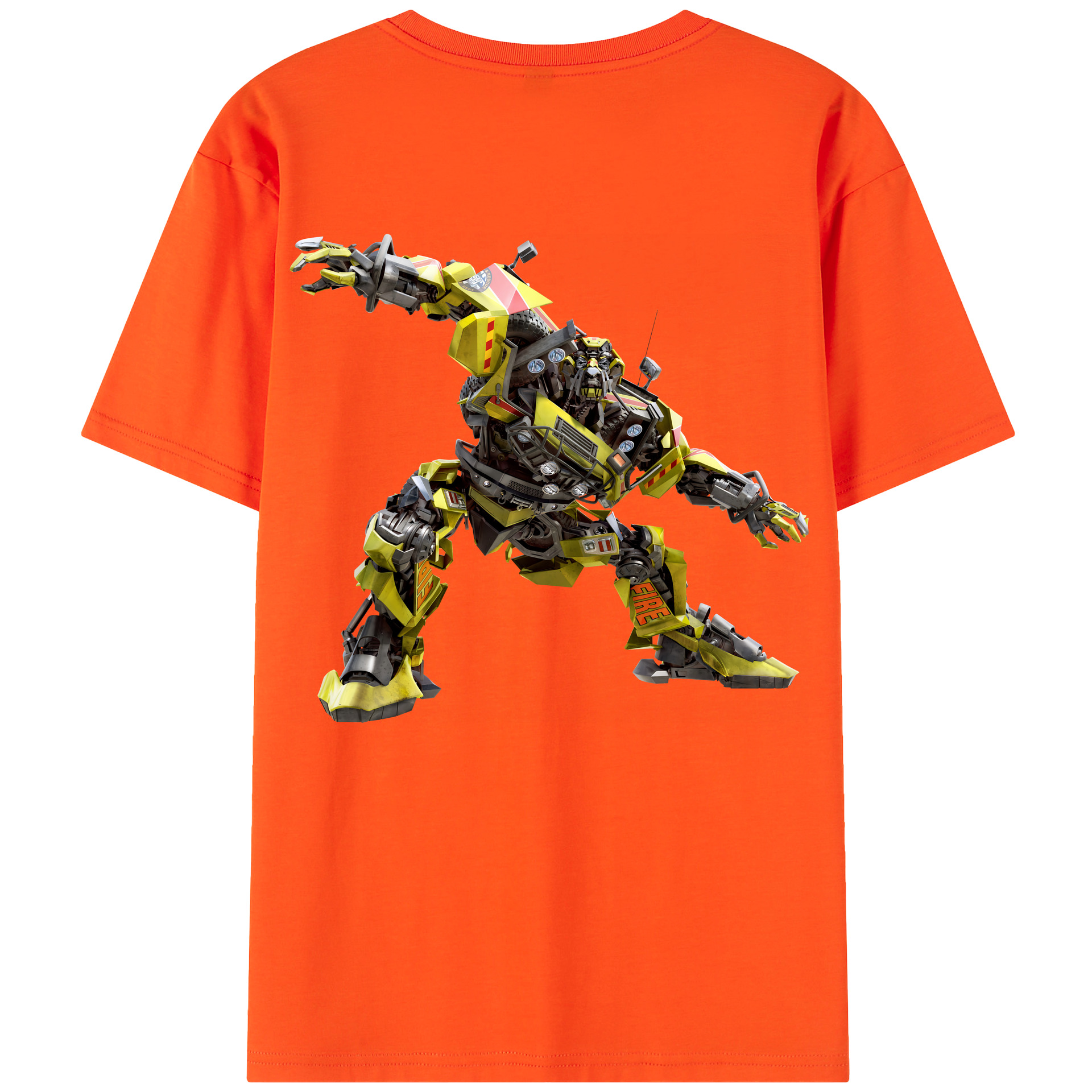 （画像用） Transformers トランスフォーマー 綿100％半袖Tシャツ（背面プリント）