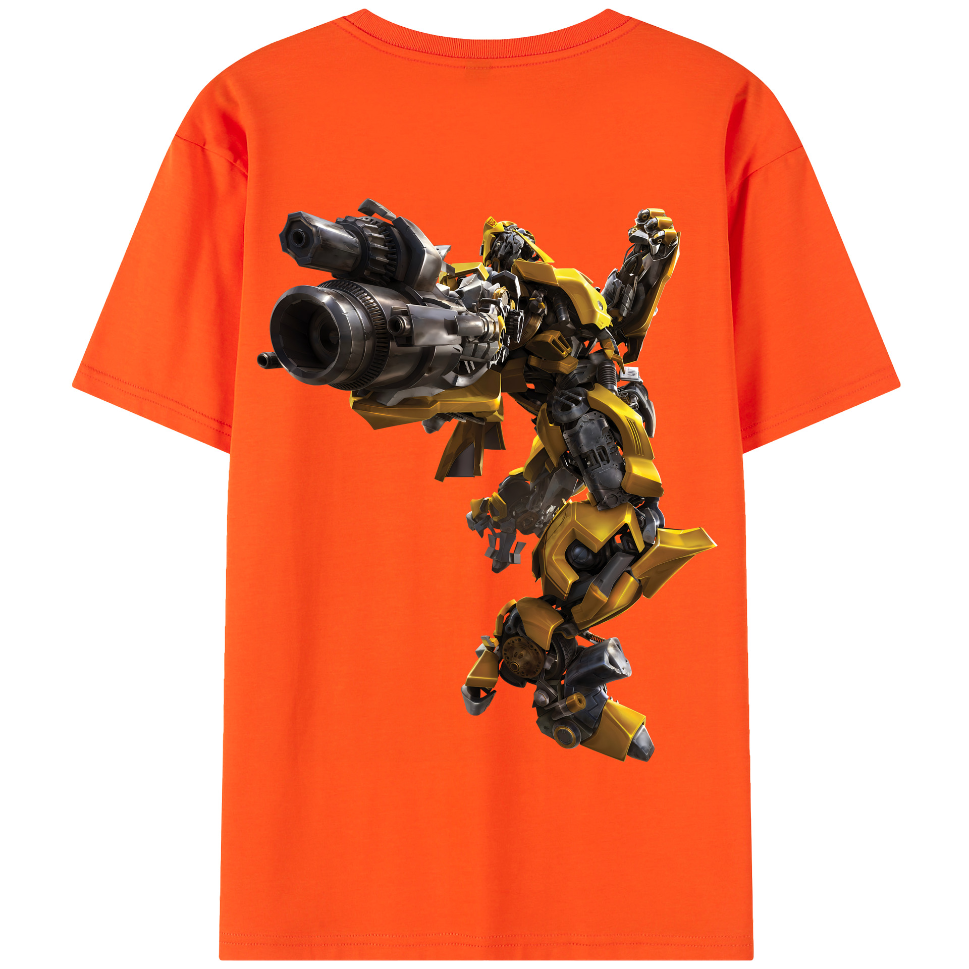 （画像用） Transformers トランスフォーマー 綿100％半袖Tシャツ（背面プリント）