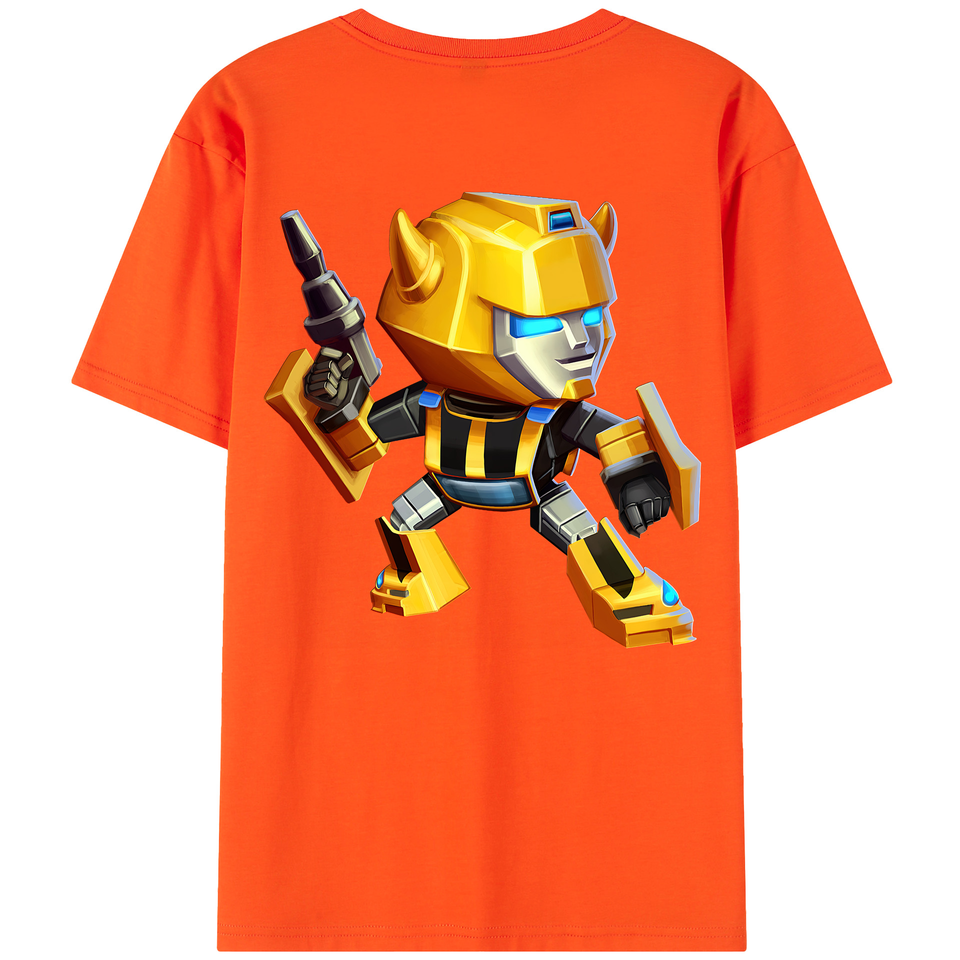 （画像用） Transformers トランスフォーマー 綿100％半袖Tシャツ（背面プリント）