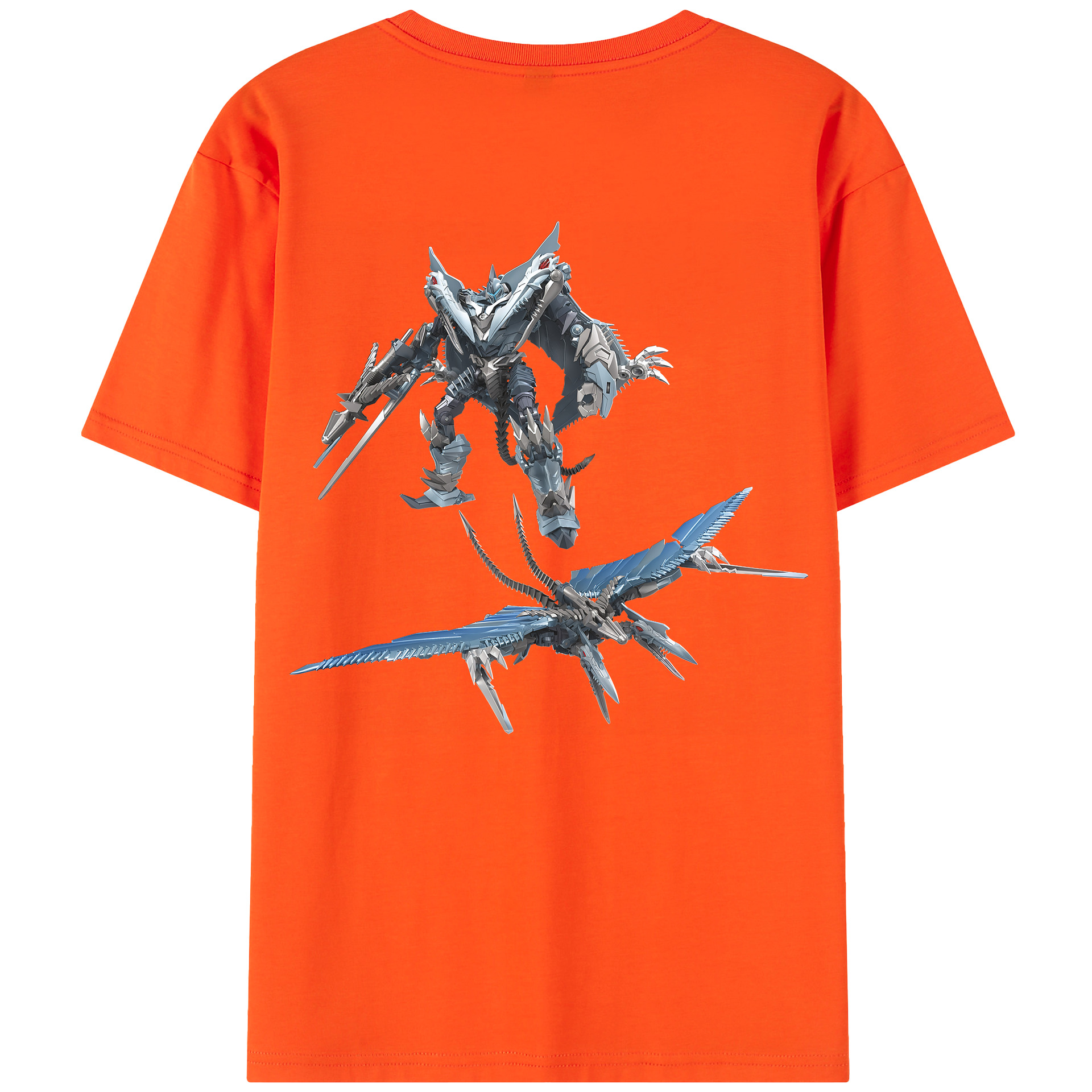 （画像用） Transformers トランスフォーマー 綿100％半袖Tシャツ（背面プリント）