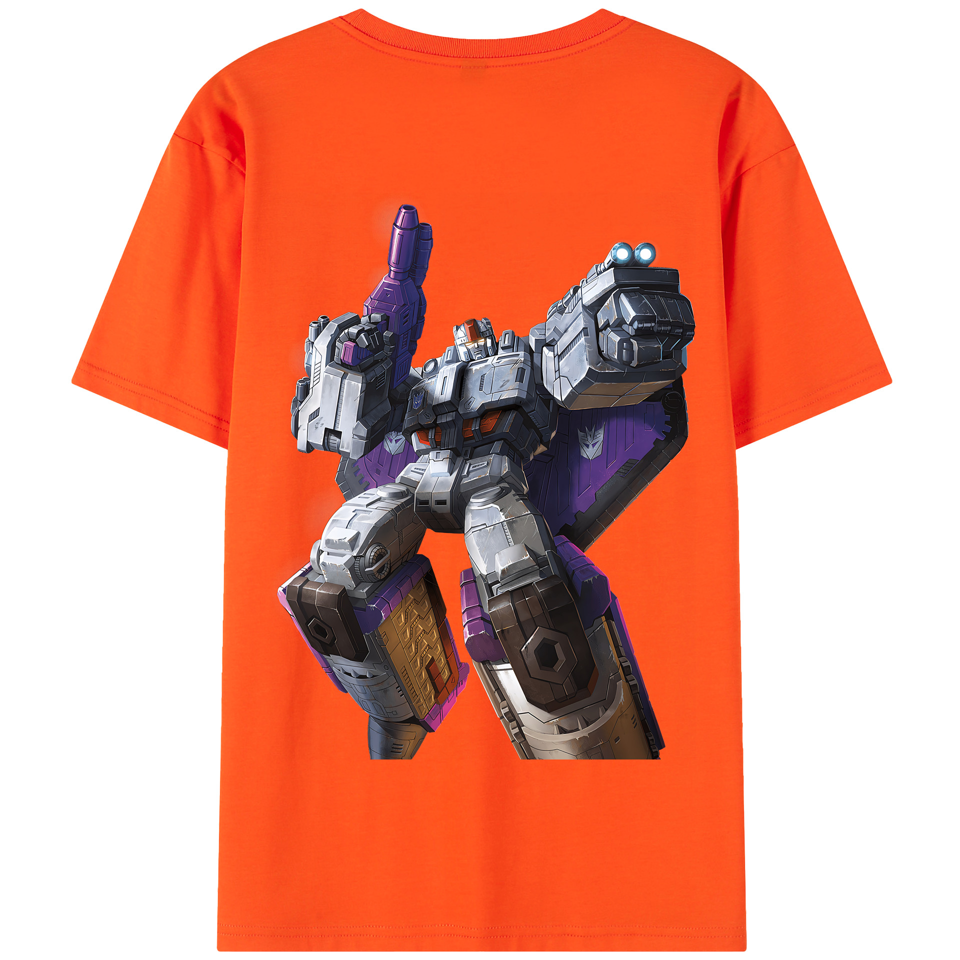 （画像用） Transformers トランスフォーマー 綿100％半袖Tシャツ（背面プリント）