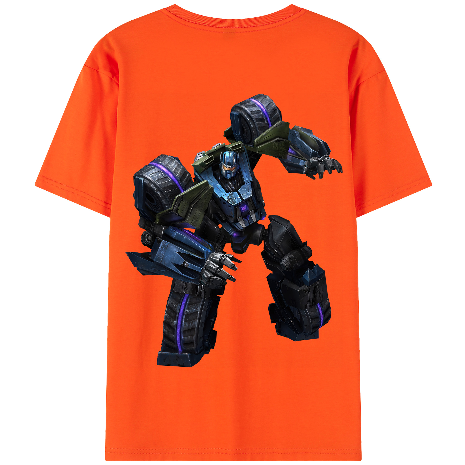 （画像用） Transformers トランスフォーマー 綿100％半袖Tシャツ（背面プリント）