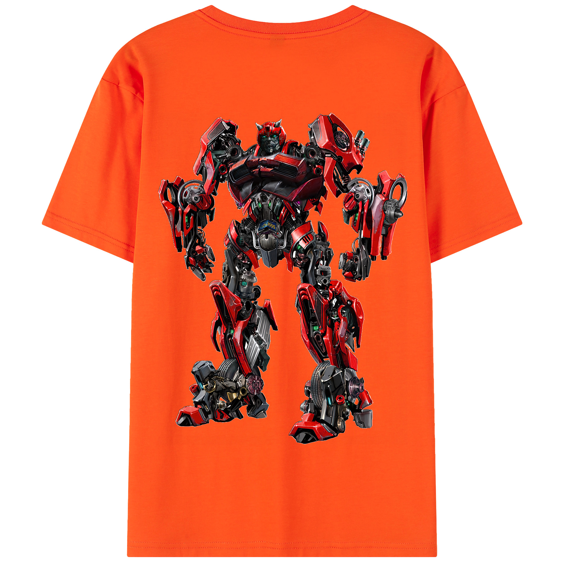 （画像用） Transformers トランスフォーマー 綿100％半袖Tシャツ（背面プリント）