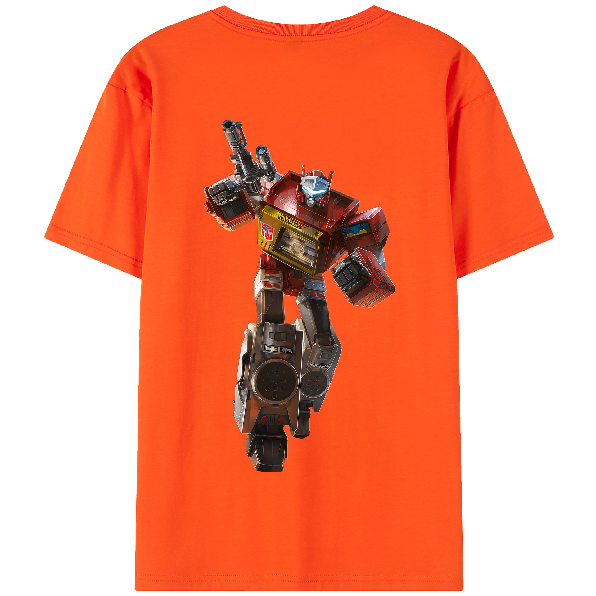 （画像用） Transformers トランスフォーマー 綿100％半袖Tシャツ（背面プリント）