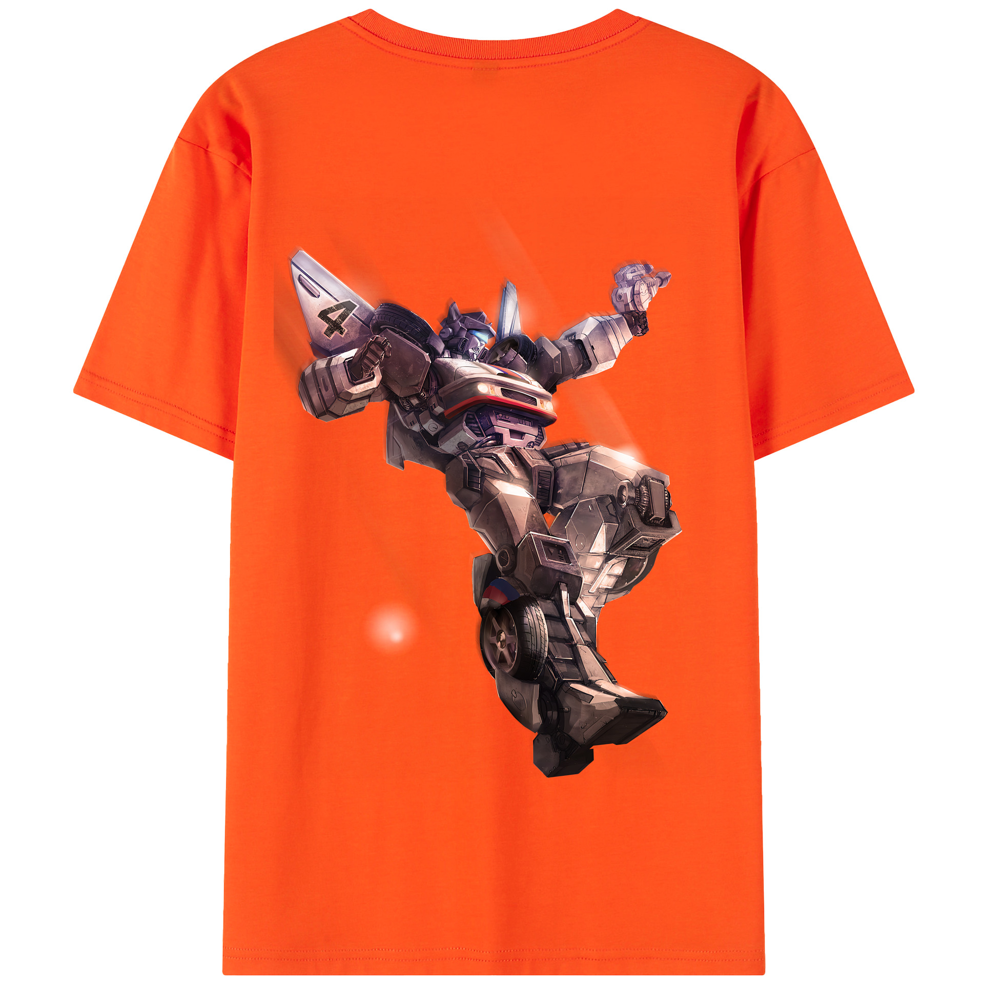 （画像用） Transformers トランスフォーマー 綿100％半袖Tシャツ（背面プリント）