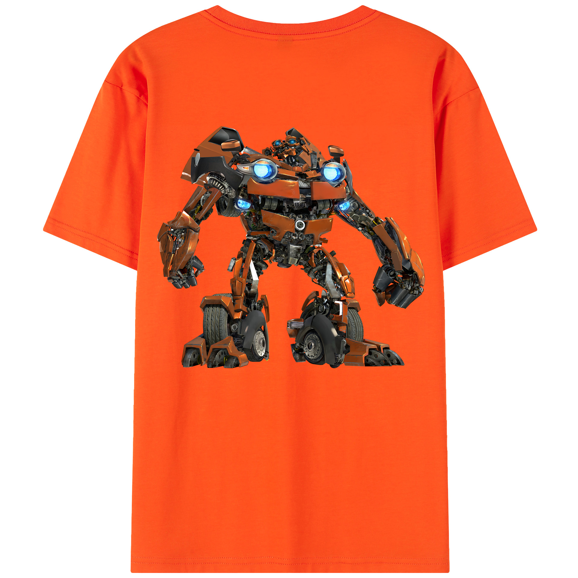 （画像用） Transformers トランスフォーマー 綿100％半袖Tシャツ（背面プリント）