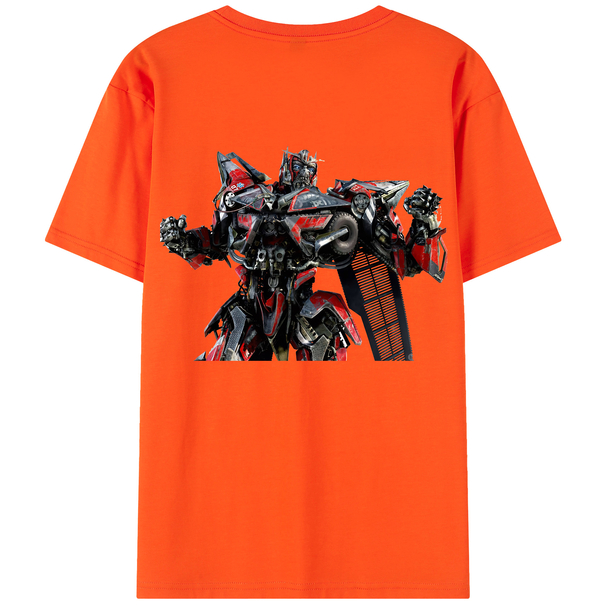 （画像用） Transformers トランスフォーマー 綿100％半袖Tシャツ（背面プリント）