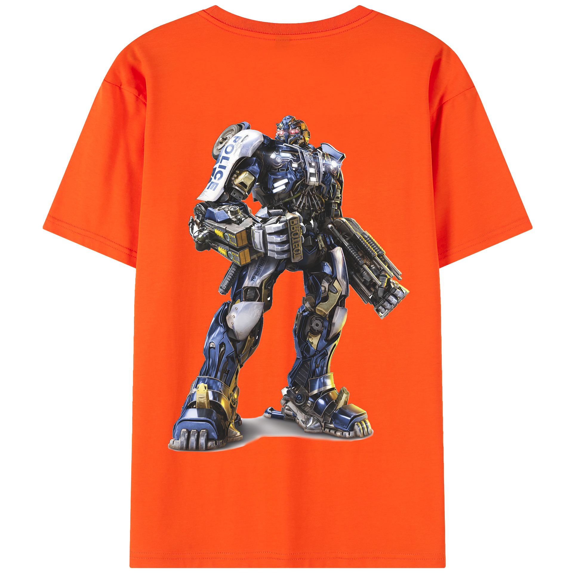 （画像用） Transformers トランスフォーマー 綿100％半袖Tシャツ（背面プリント）