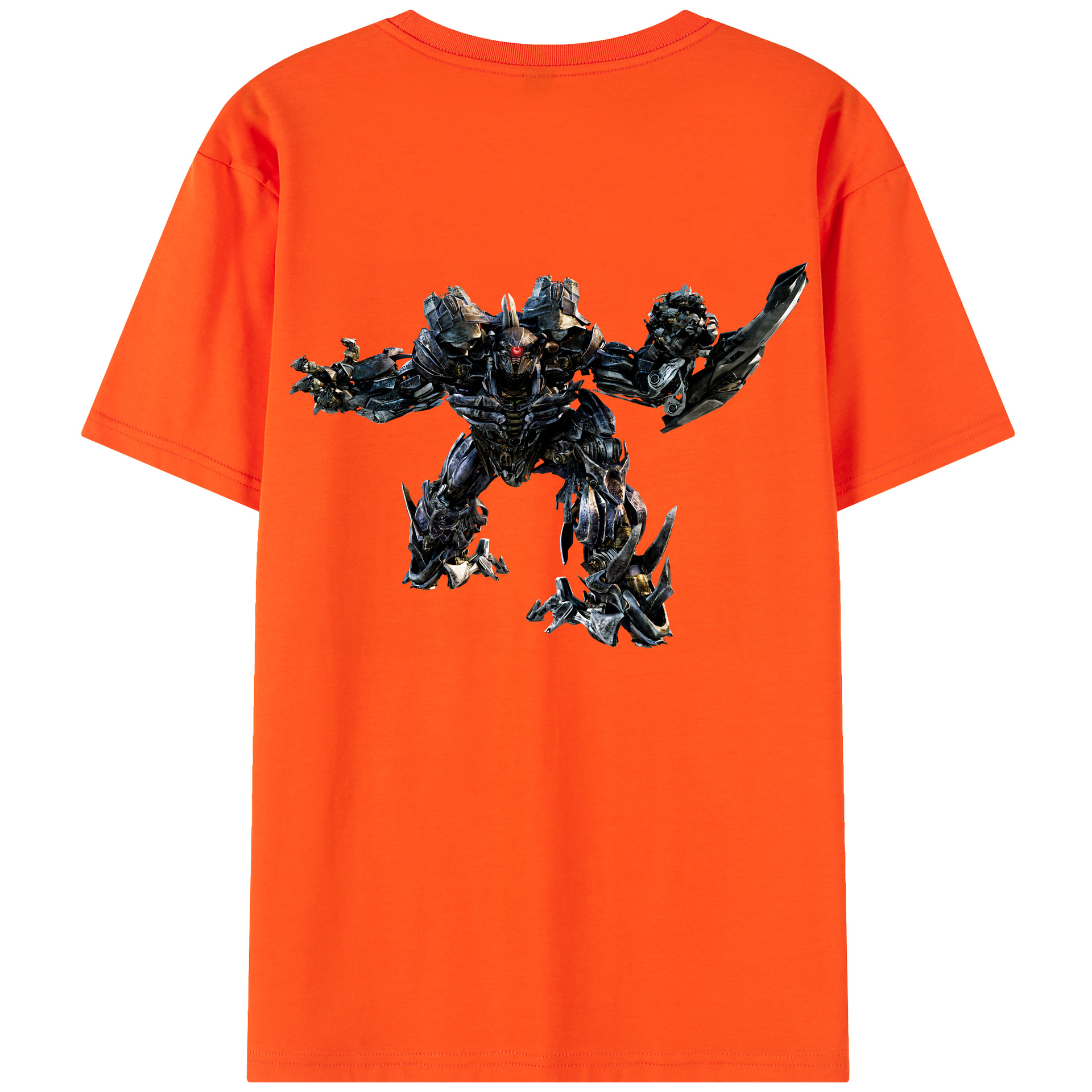（画像用） Transformers トランスフォーマー 綿100％半袖Tシャツ（背面プリント）
