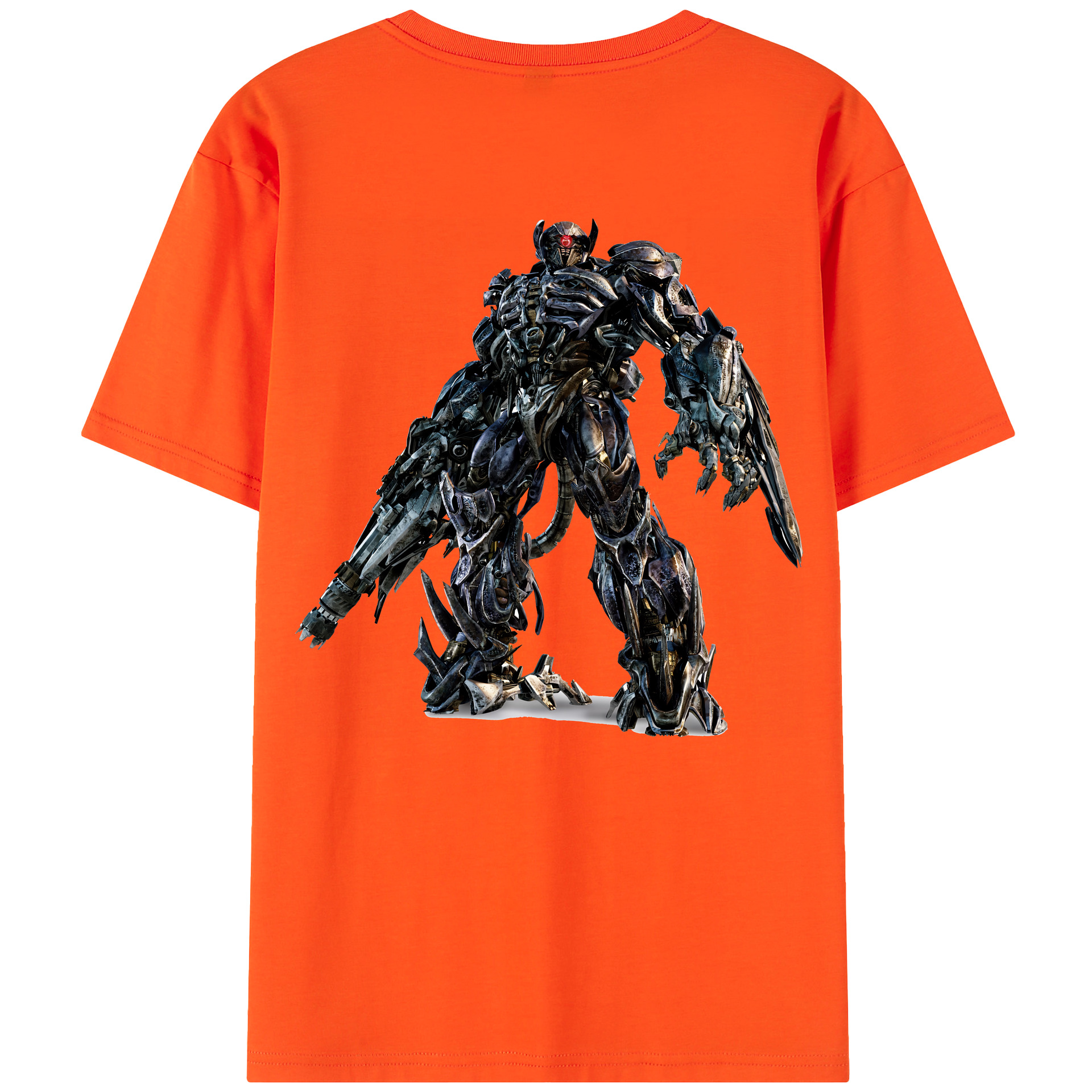 （画像用） Transformers トランスフォーマー 綿100％半袖Tシャツ（背面プリント）