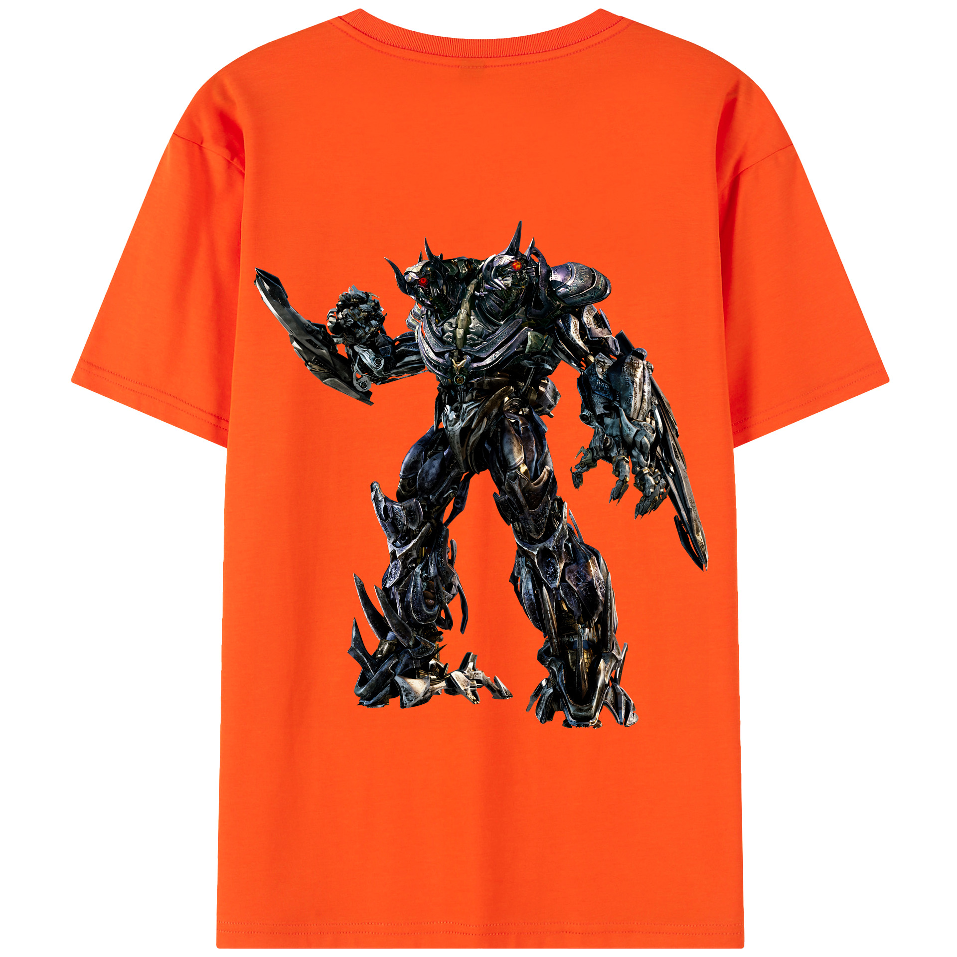 （画像用） Transformers トランスフォーマー 綿100％半袖Tシャツ（背面プリント）