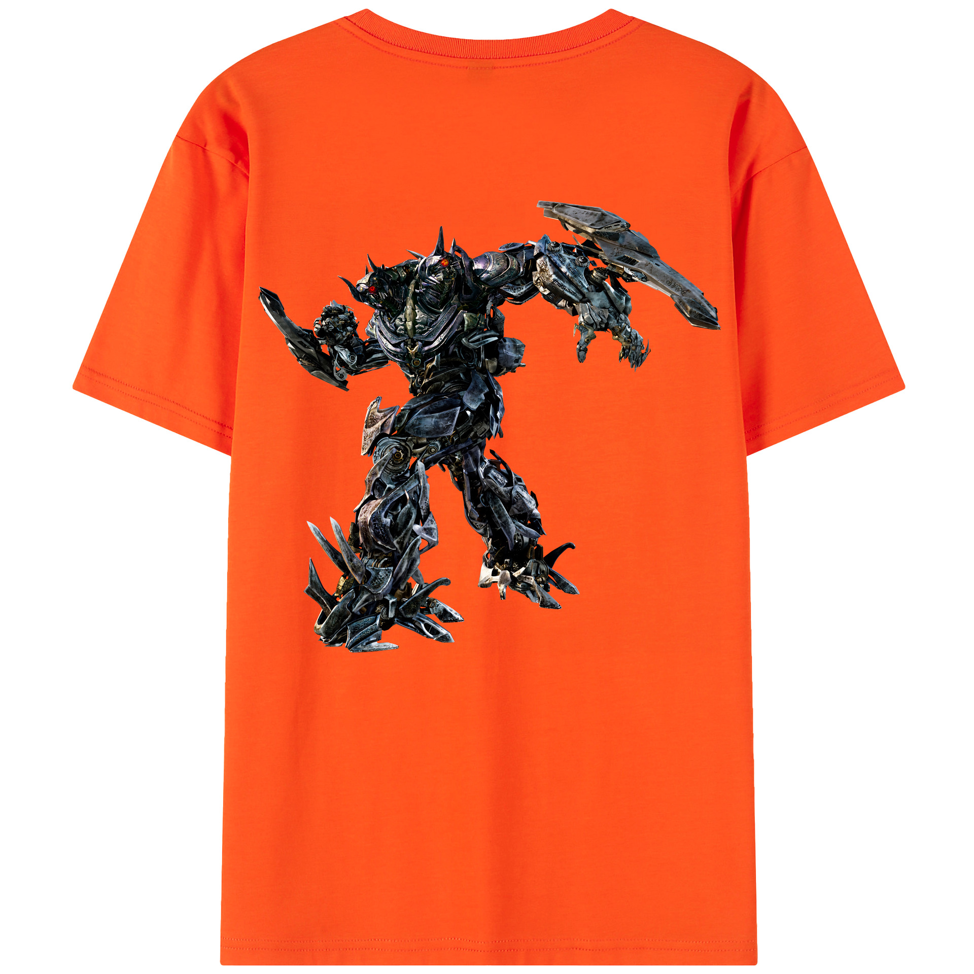 （画像用） Transformers トランスフォーマー 綿100％半袖Tシャツ（背面プリント）