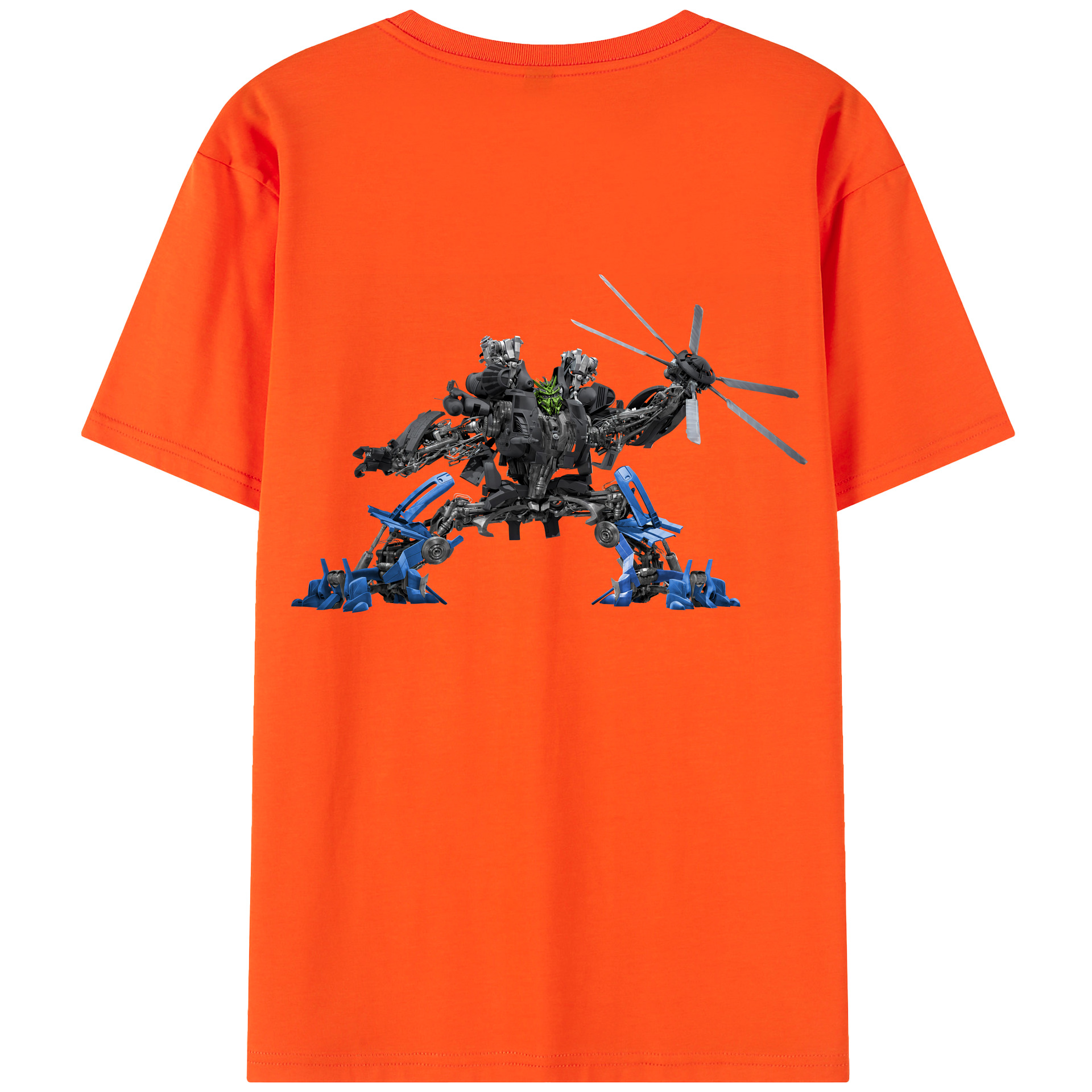 （画像用） Transformers トランスフォーマー 綿100％半袖Tシャツ（背面プリント）
