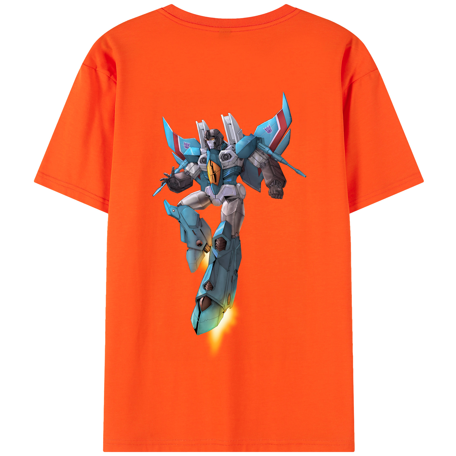 （画像用） Transformers トランスフォーマー 綿100％半袖Tシャツ（背面プリント）