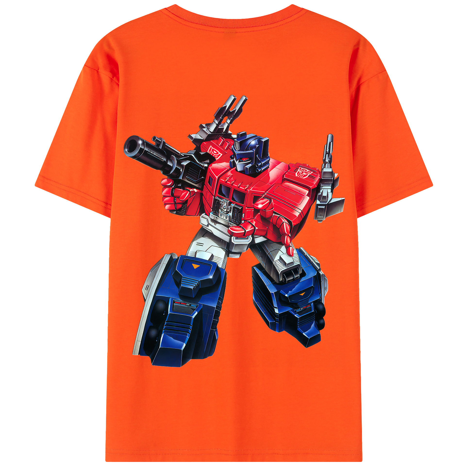 （画像用） Transformers トランスフォーマー 綿100％半袖Tシャツ（背面プリント）