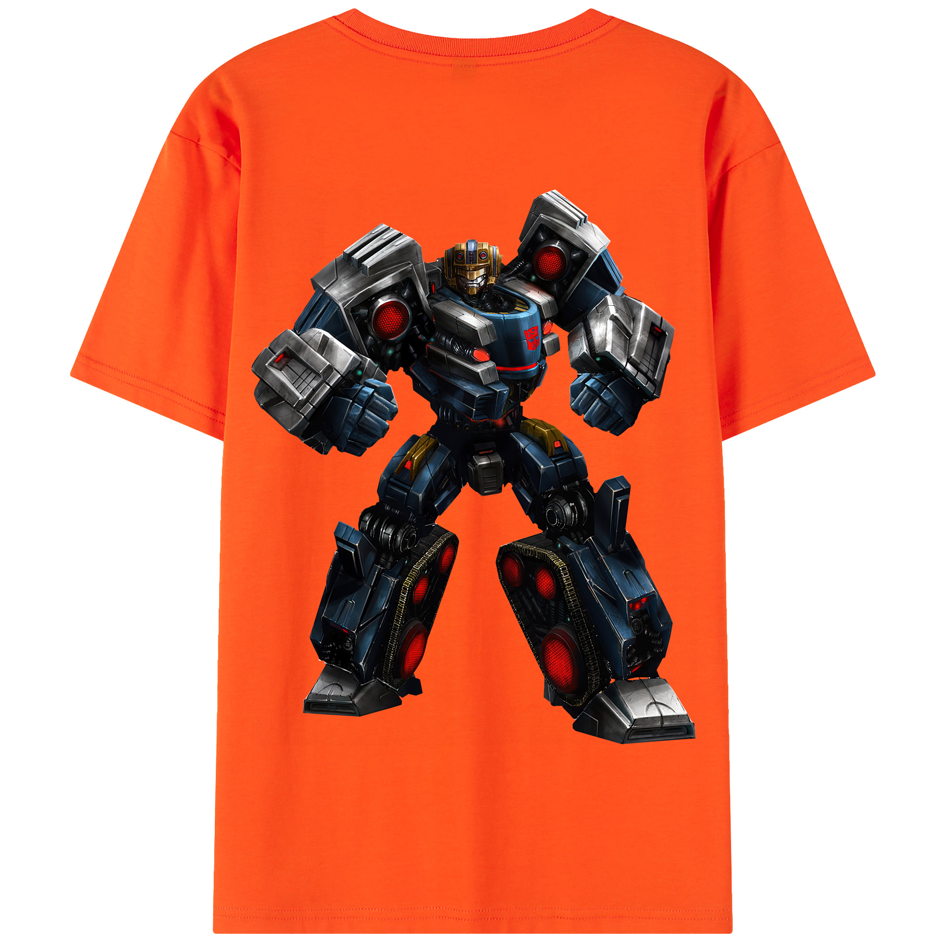 （画像用） Transformers トランスフォーマー 綿100％半袖Tシャツ（背面プリント）