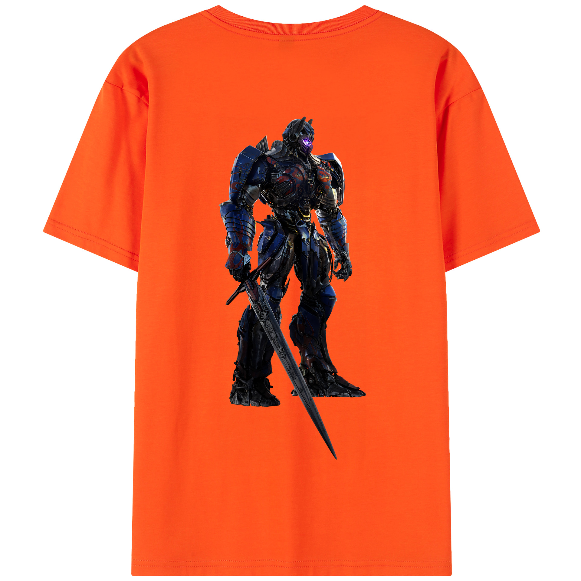 （画像用） Transformers トランスフォーマー 綿100％半袖Tシャツ（背面プリント）