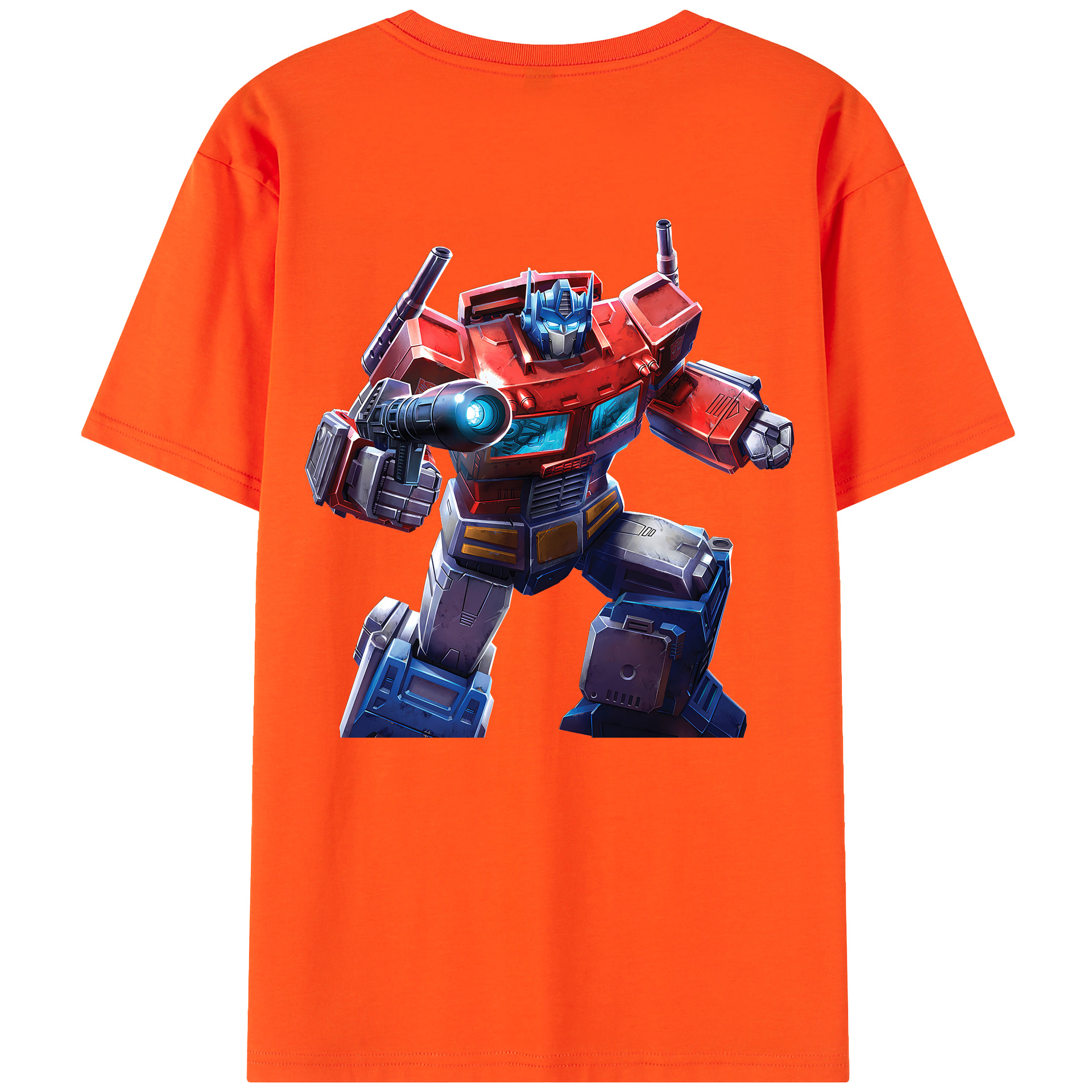 （画像用） Transformers トランスフォーマー 綿100％半袖Tシャツ（背面プリント）