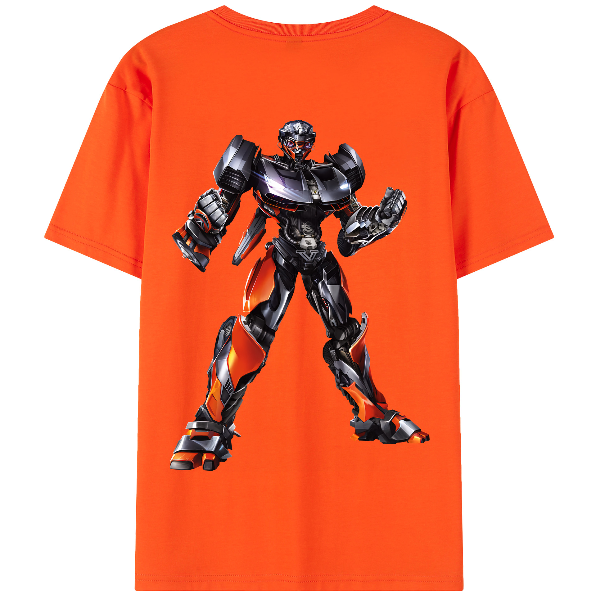 （画像用） Transformers トランスフォーマー 綿100％半袖Tシャツ（背面プリント）