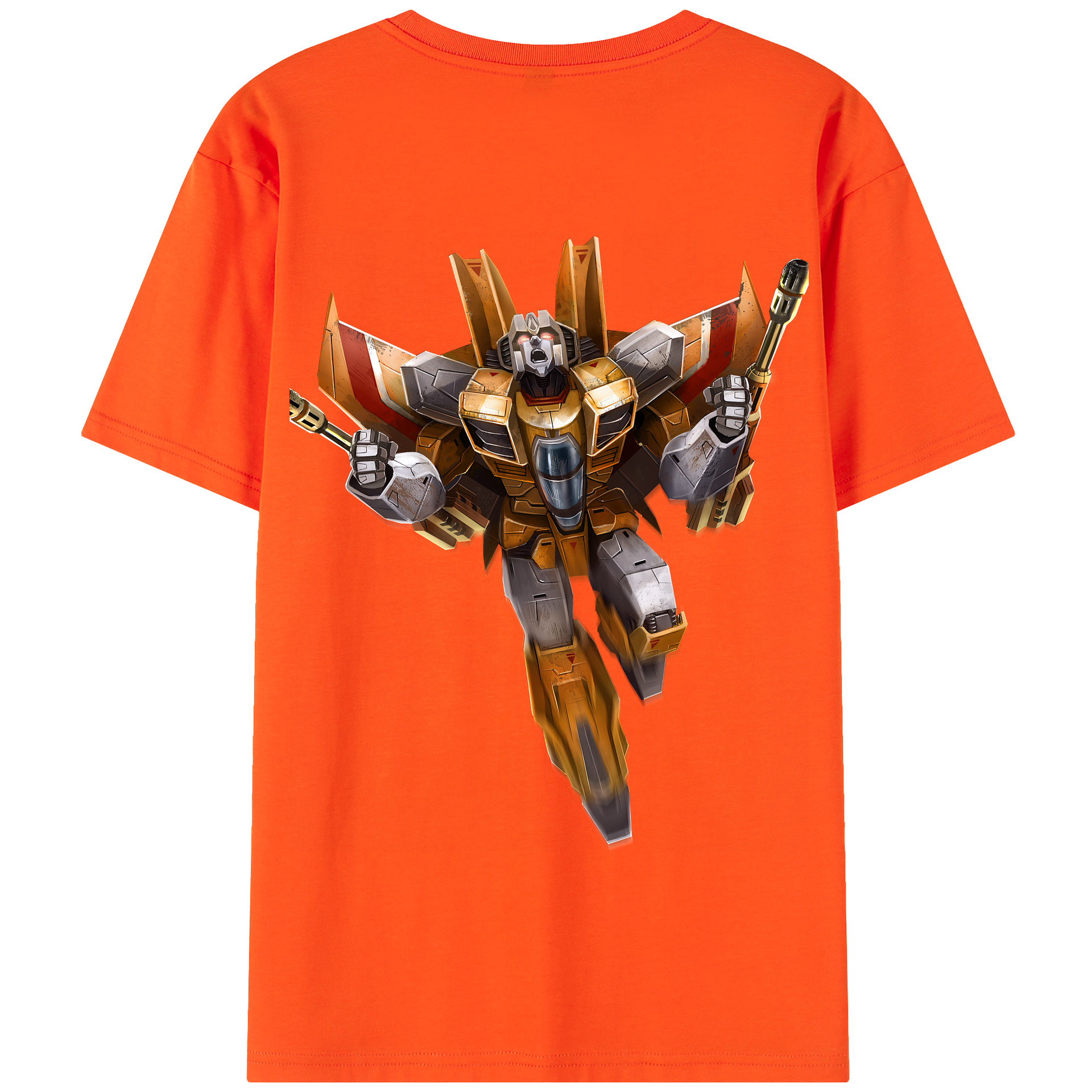 （画像用） Transformers トランスフォーマー 綿100％半袖Tシャツ（背面プリント）