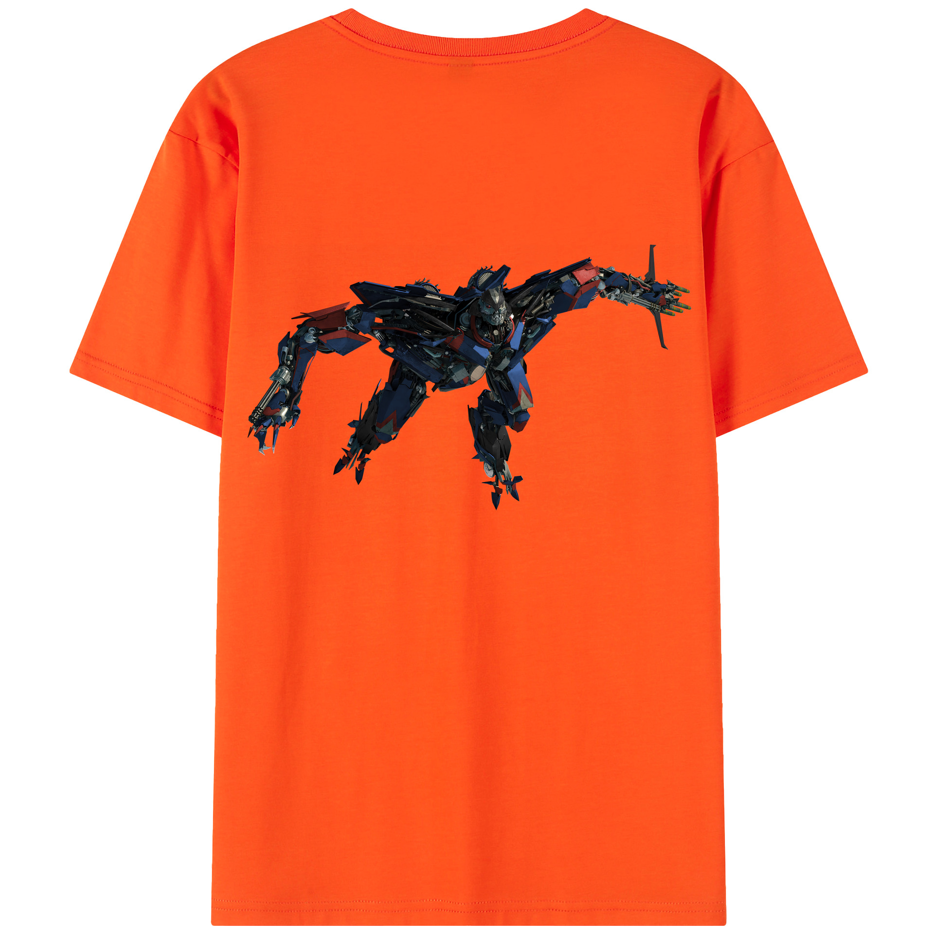 （画像用） Transformers トランスフォーマー 綿100％半袖Tシャツ（背面プリント）
