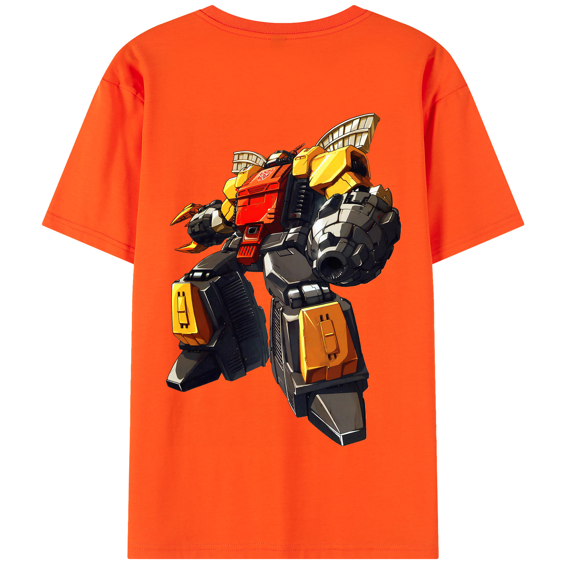 （画像用） Transformers トランスフォーマー 綿100％半袖Tシャツ（背面プリント）