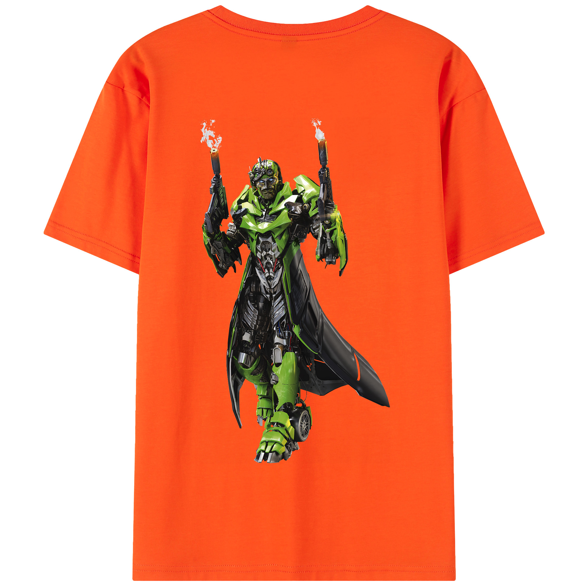 （画像用） Transformers トランスフォーマー 綿100％半袖Tシャツ（背面プリント）