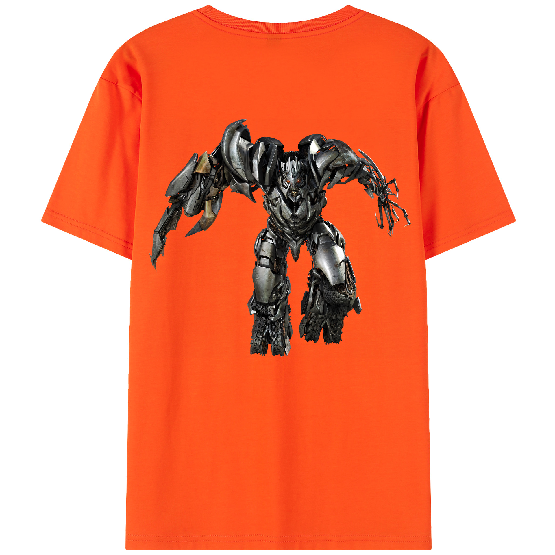 （画像用） Transformers トランスフォーマー 綿100％半袖Tシャツ（背面プリント）