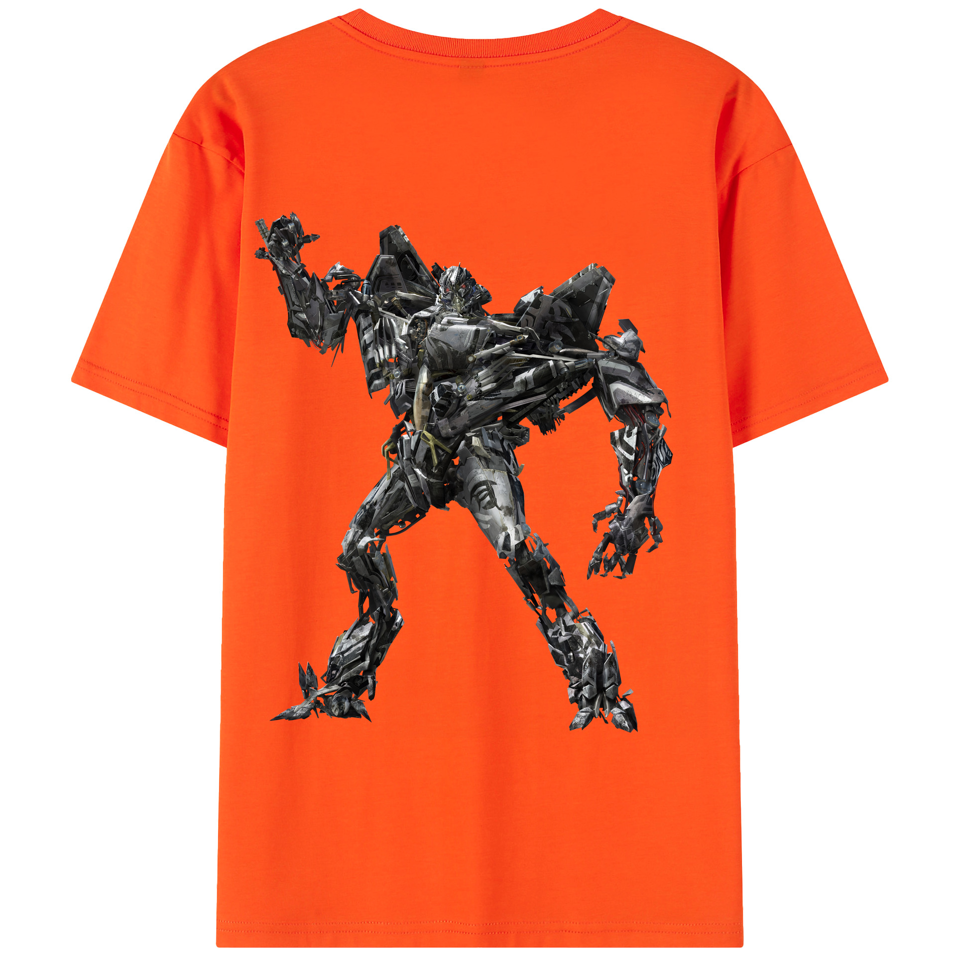（画像用） Transformers トランスフォーマー 綿100％半袖Tシャツ（背面プリント）