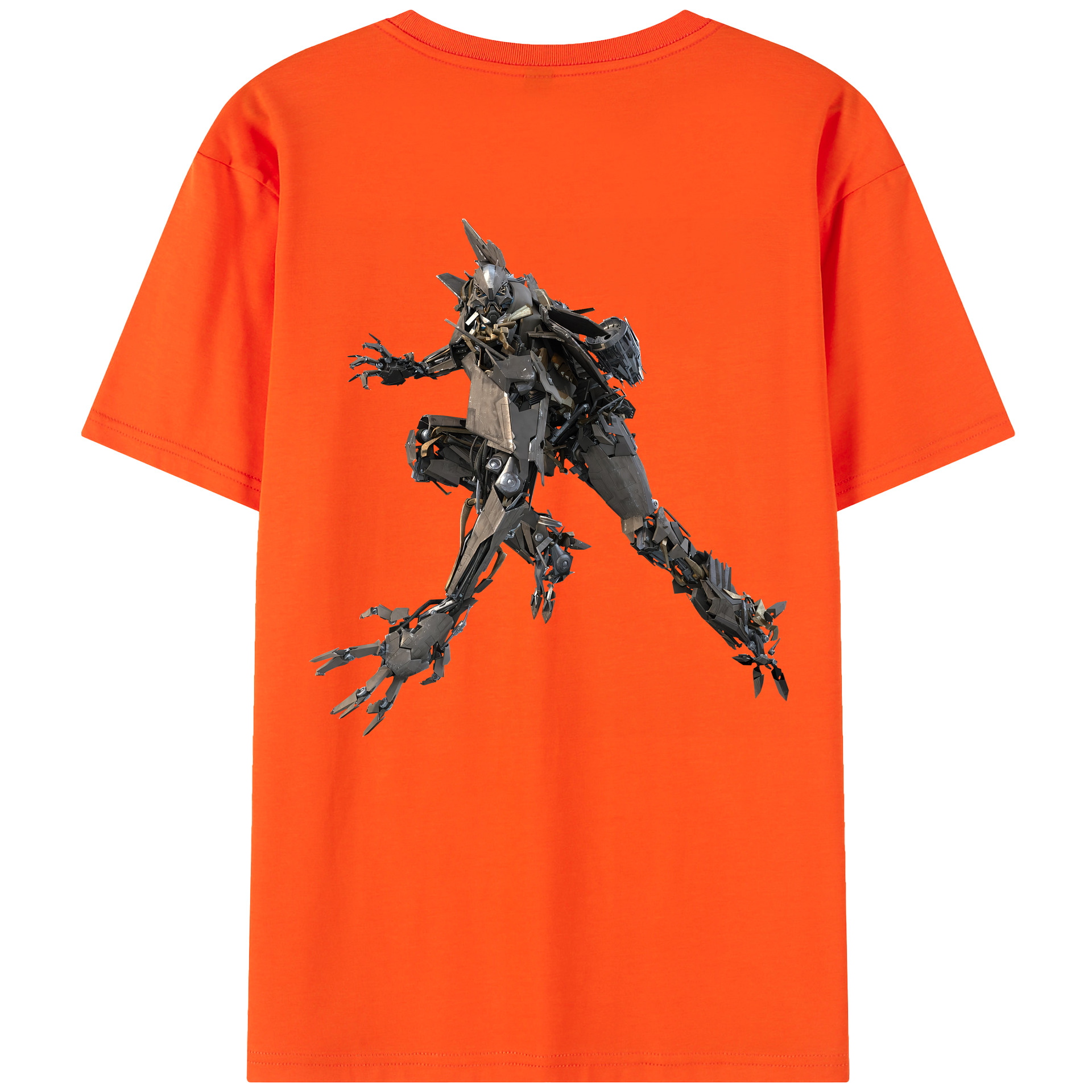 （画像用） Transformers トランスフォーマー 綿100％半袖Tシャツ（背面プリント）