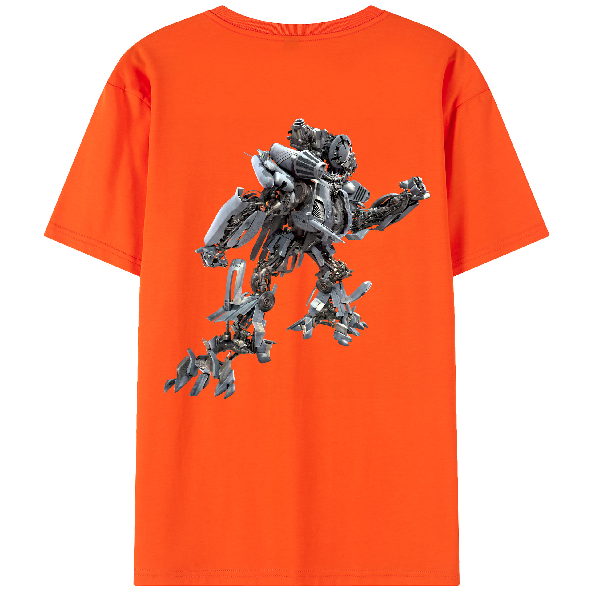 （画像用） Transformers トランスフォーマー 綿100％半袖Tシャツ（背面プリント）