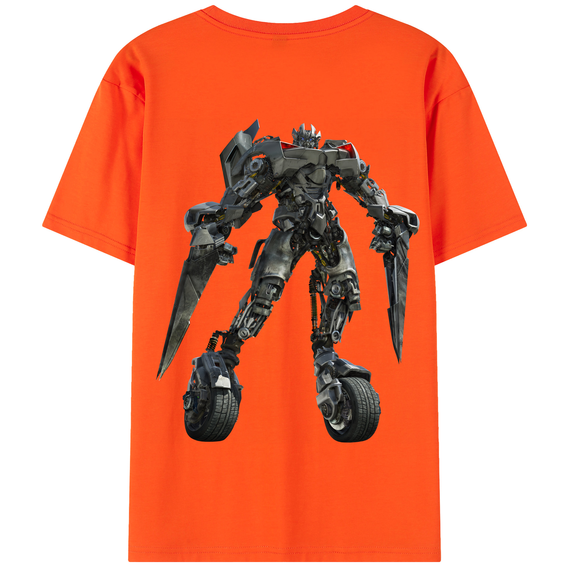 （画像用） Transformers トランスフォーマー 綿100％半袖Tシャツ（背面プリント）