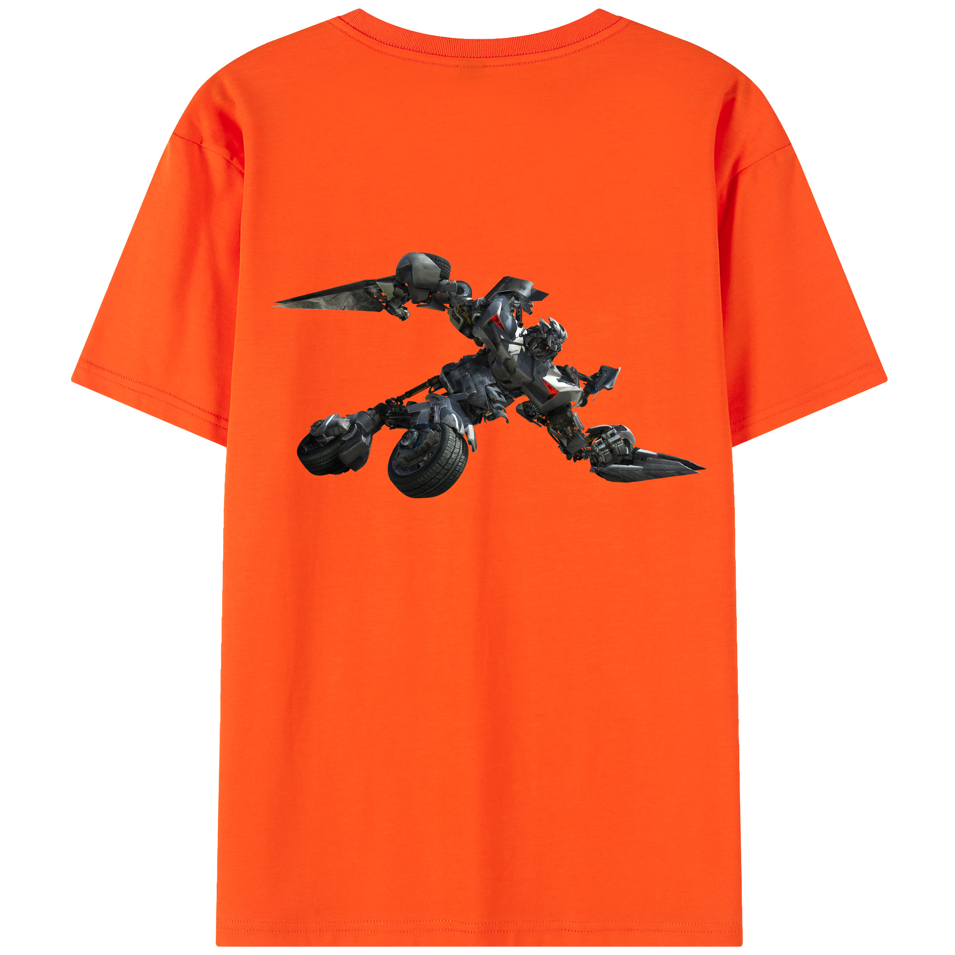 （画像用） Transformers トランスフォーマー 綿100％半袖Tシャツ（背面プリント）