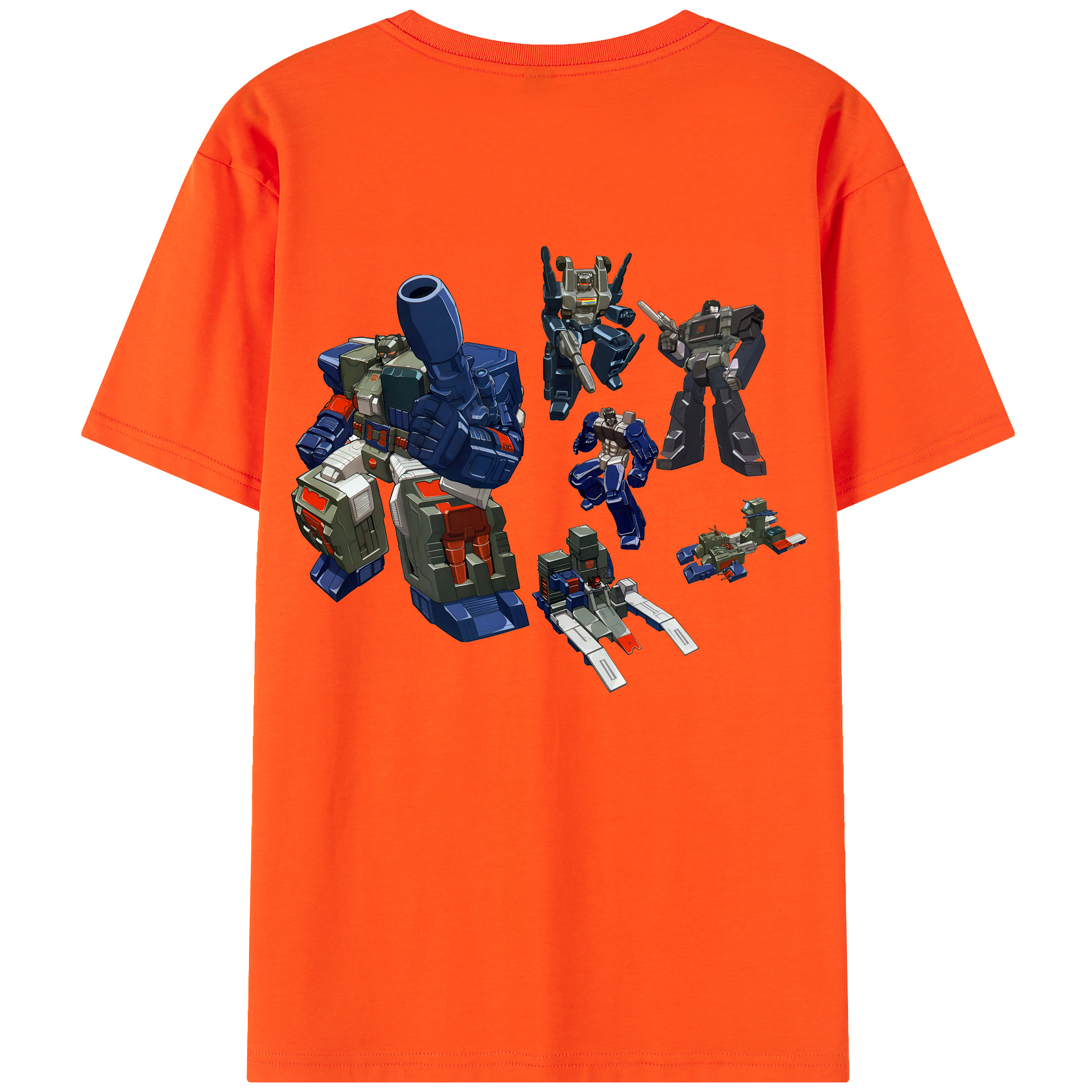 （画像用） Transformers トランスフォーマー 綿100％半袖Tシャツ（背面プリント）