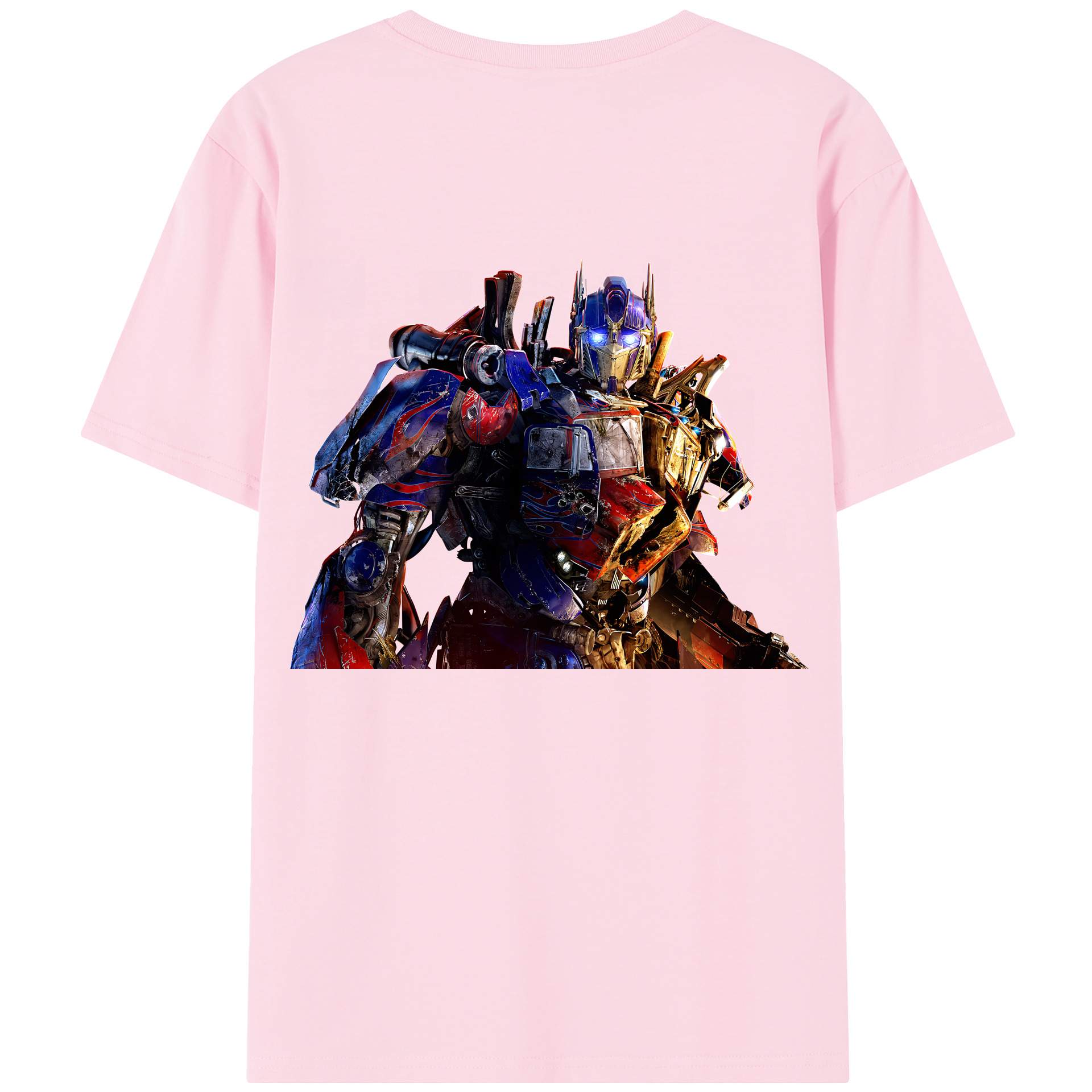 （画像用） Transformers トランスフォーマー 綿100％半袖Tシャツ（背面プリント）