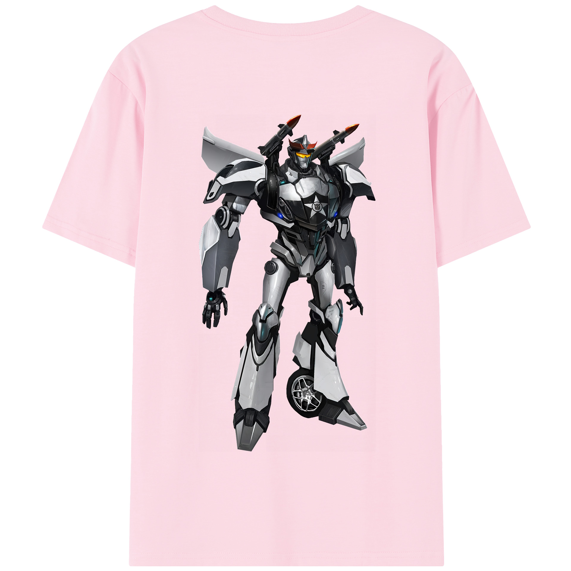 （画像用） Transformers トランスフォーマー 綿100％半袖Tシャツ（背面プリント）
