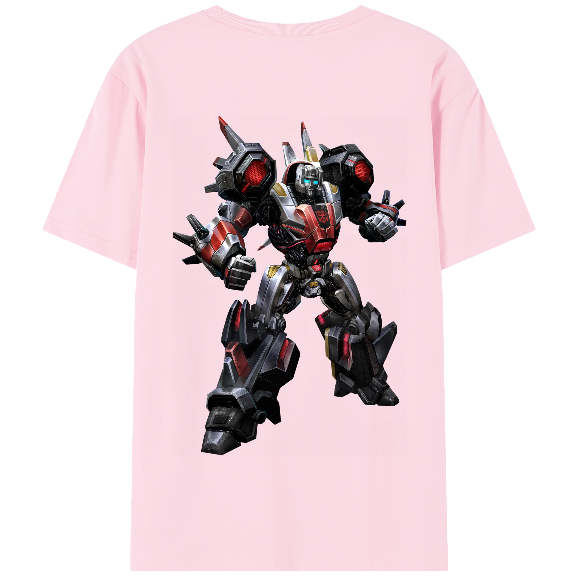 （画像用） Transformers トランスフォーマー 綿100％半袖Tシャツ（背面プリント）