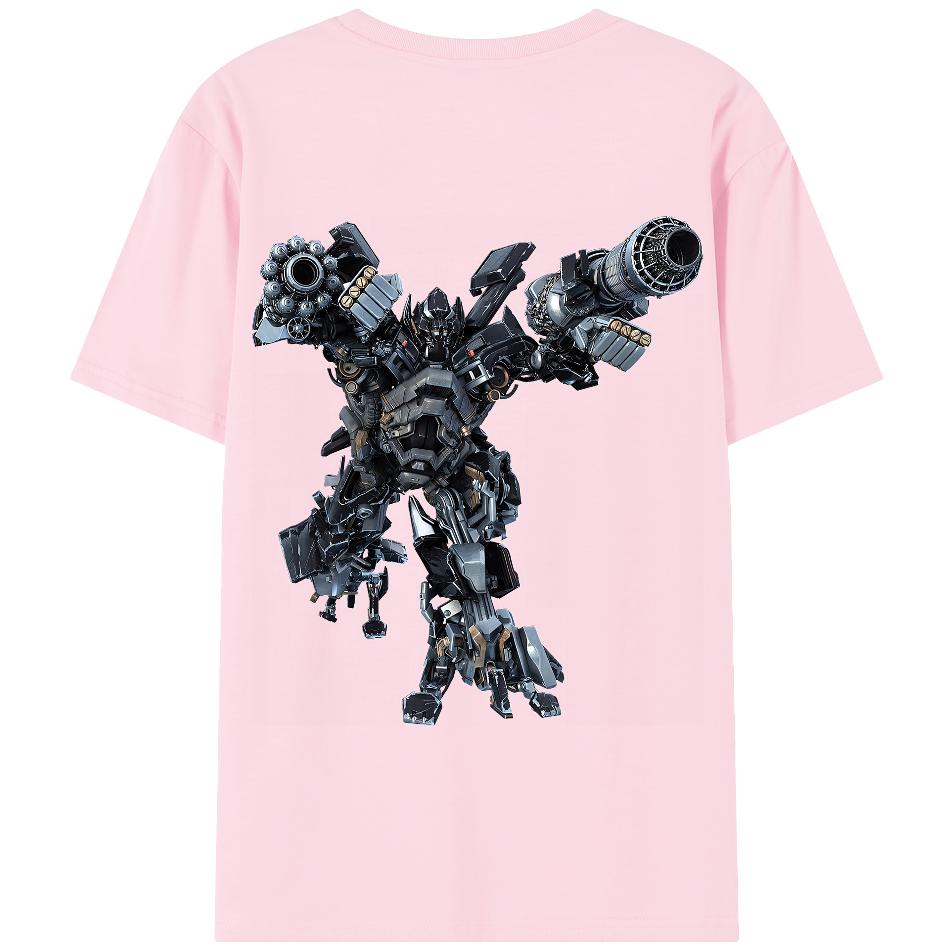 （画像用） Transformers トランスフォーマー 綿100％半袖Tシャツ（背面プリント）