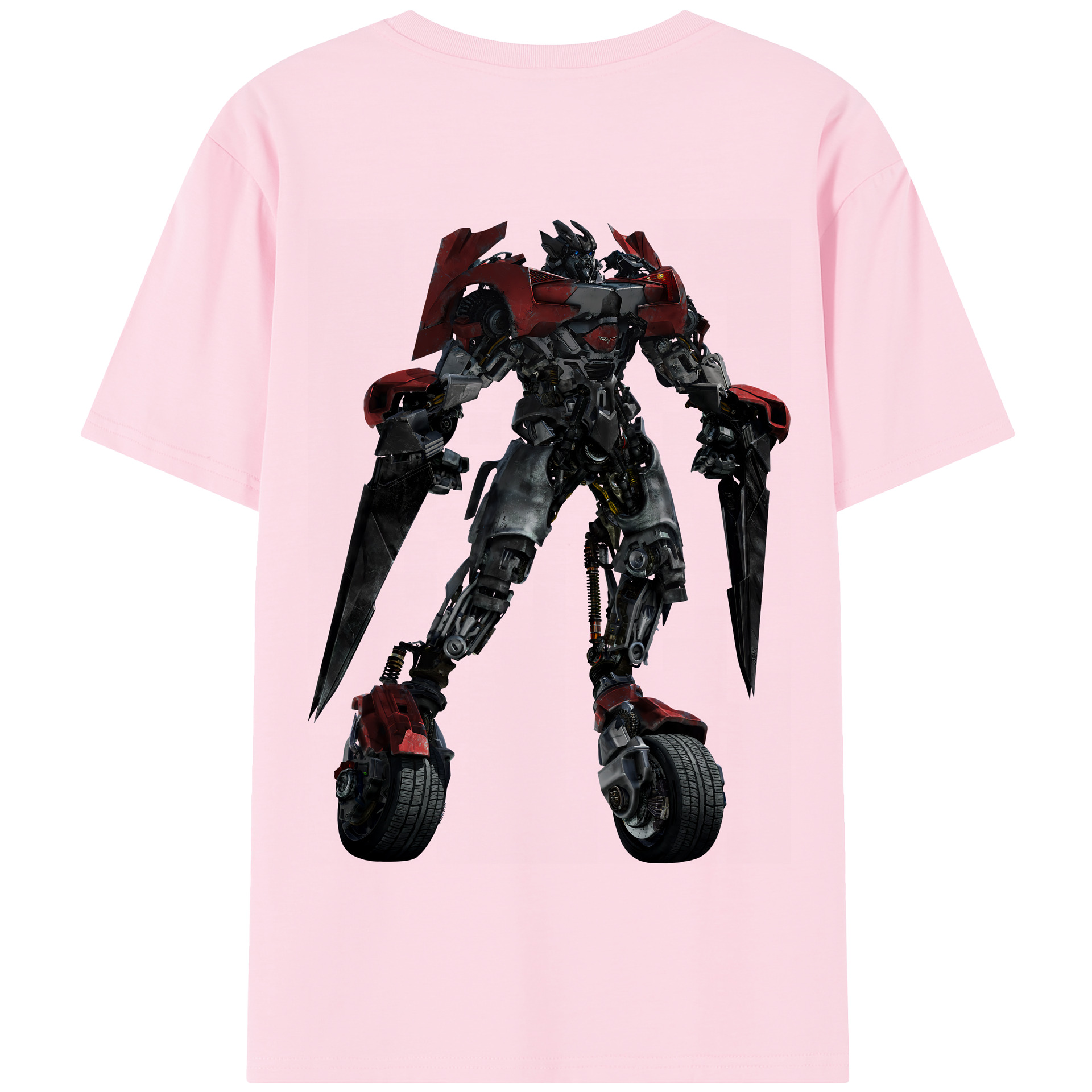 （画像用） Transformers トランスフォーマー 綿100％半袖Tシャツ（背面プリント）