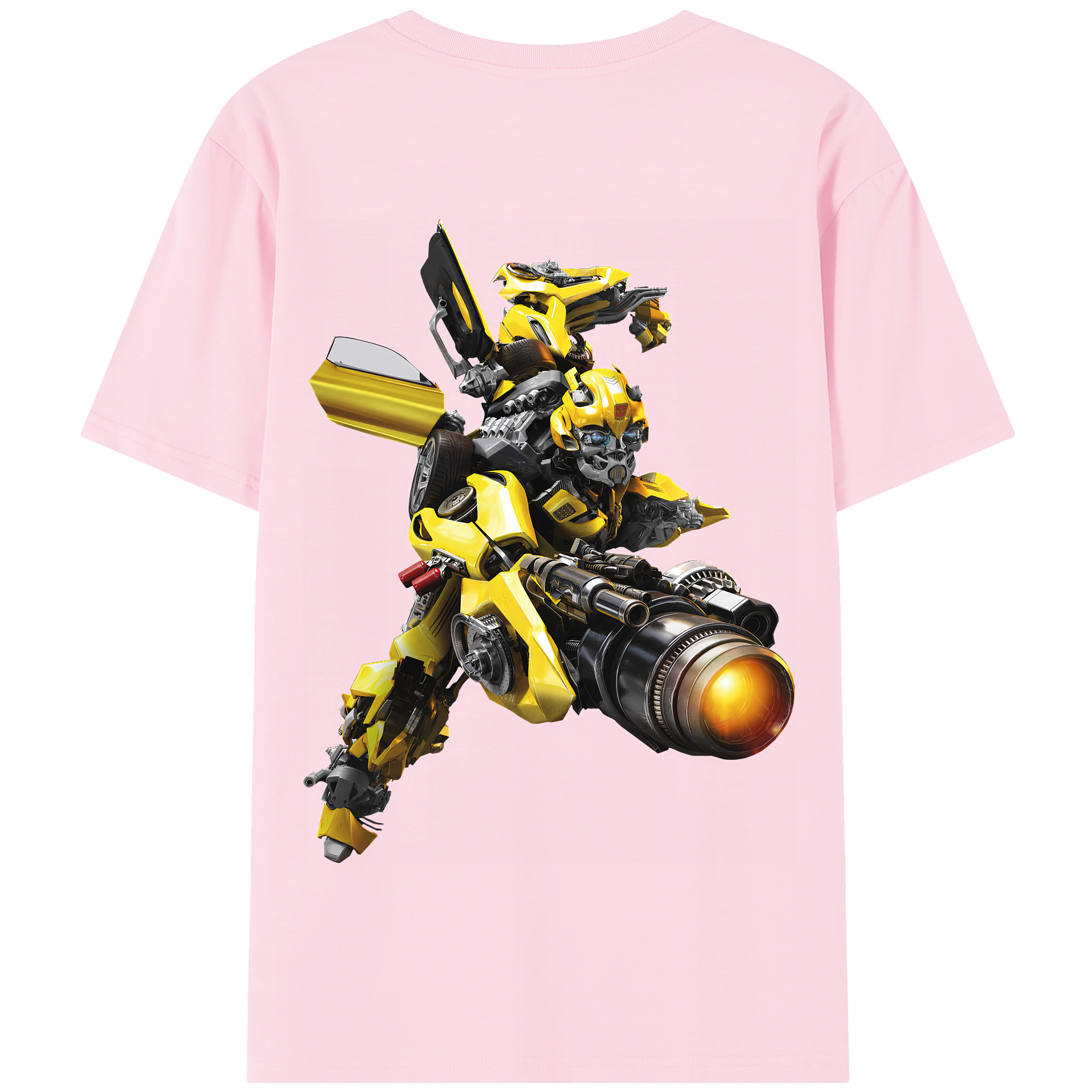 （画像用） Transformers トランスフォーマー 綿100％半袖Tシャツ（背面プリント）
