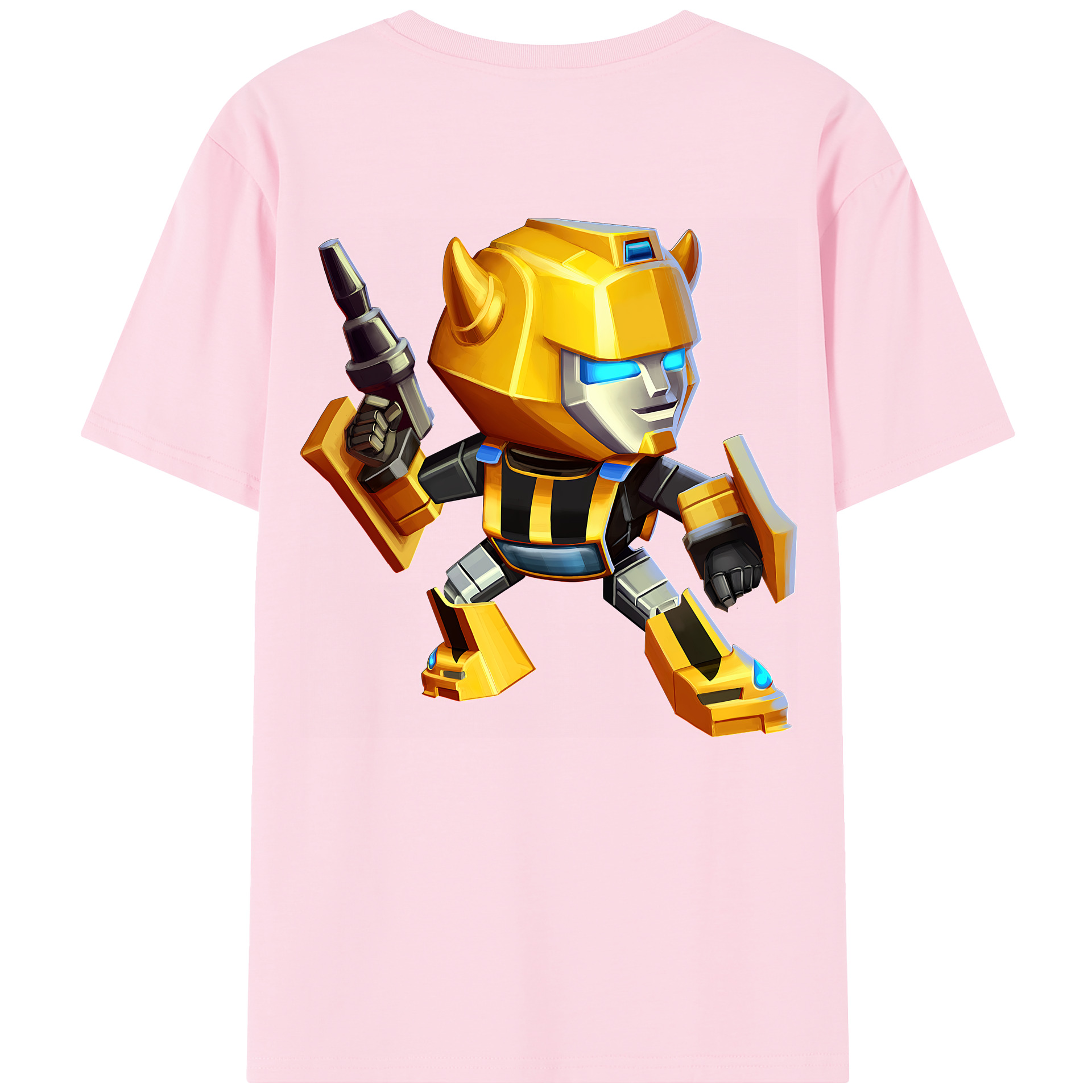（画像用） Transformers トランスフォーマー 綿100％半袖Tシャツ（背面プリント）