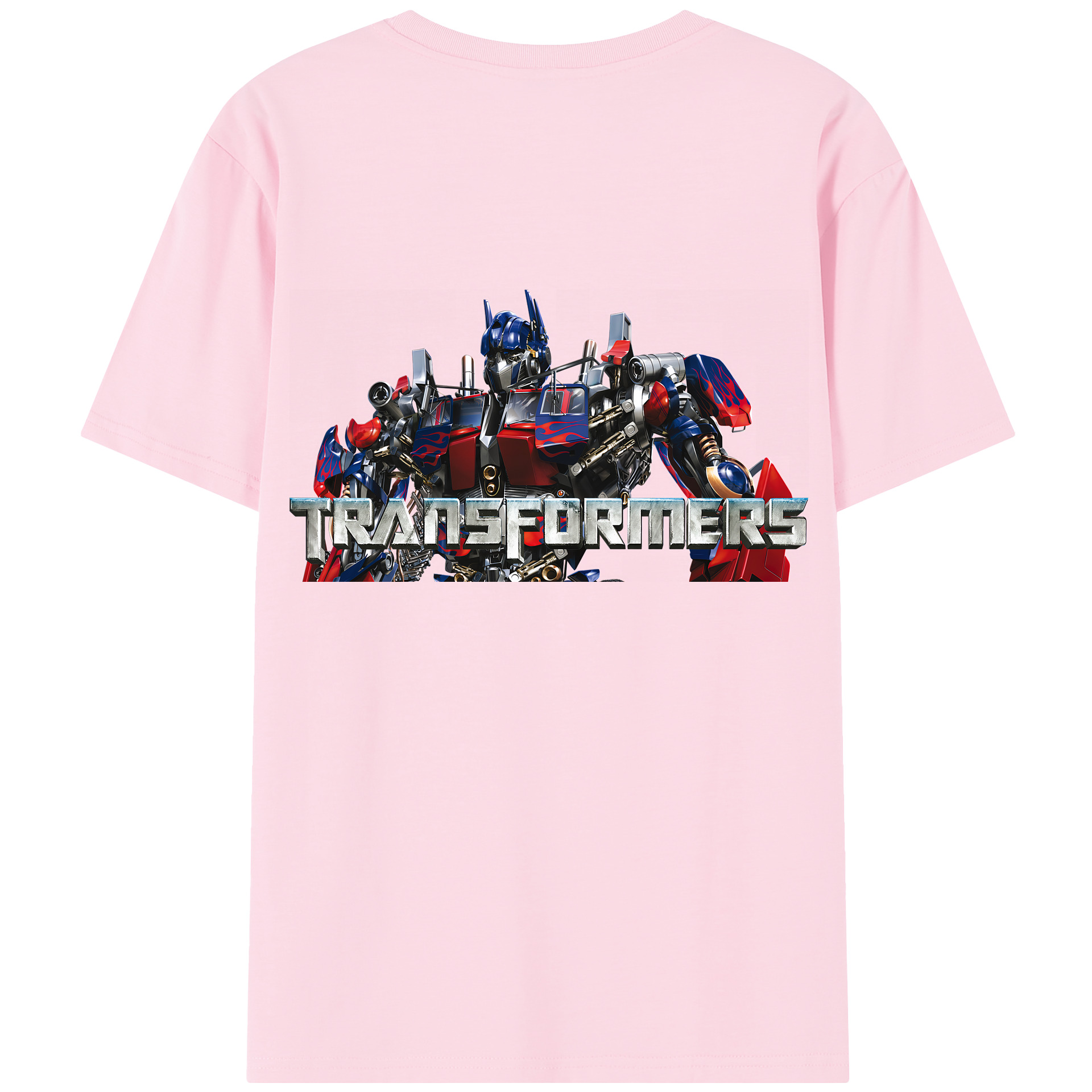 （画像用） Transformers トランスフォーマー 綿100％半袖Tシャツ（背面プリント）