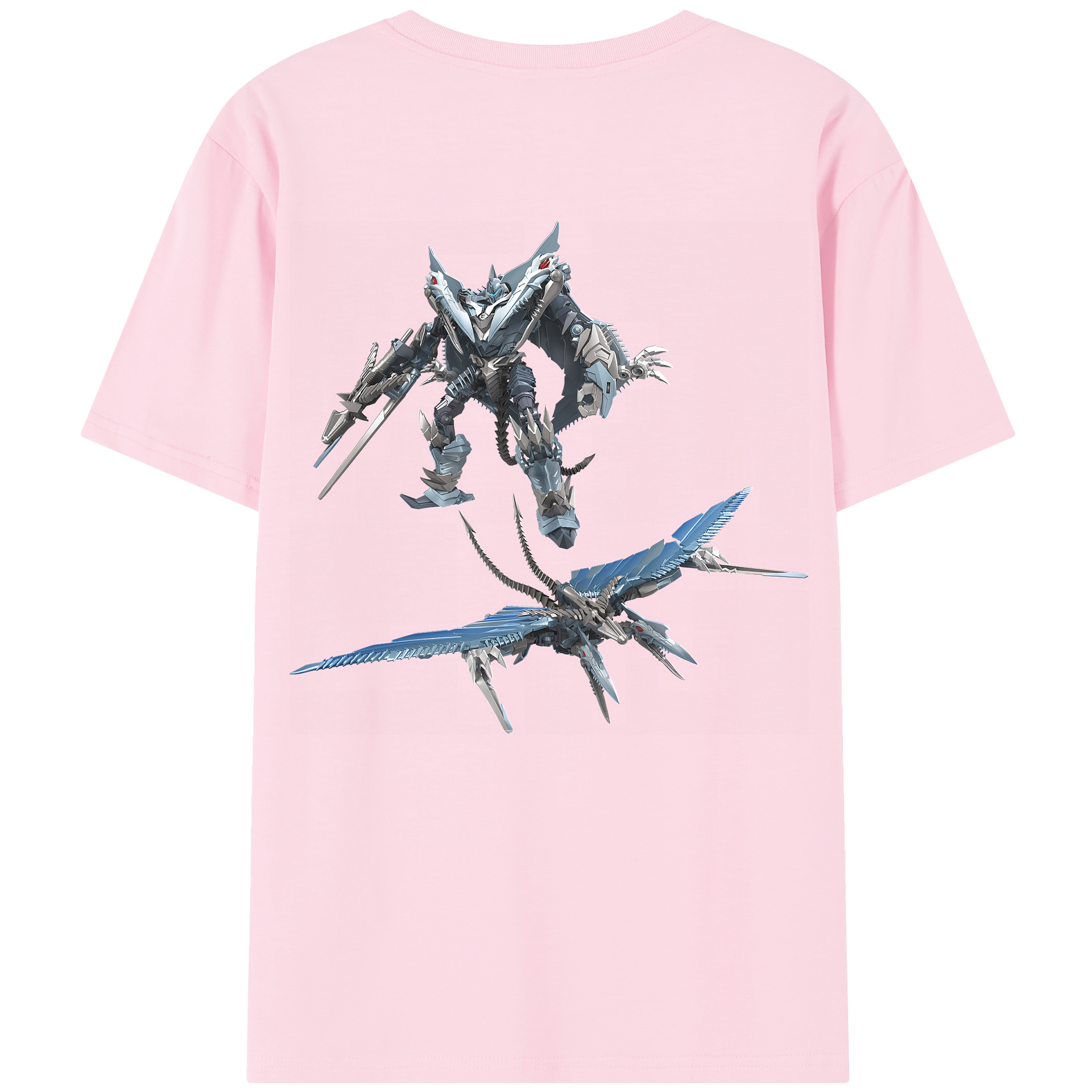 （画像用） Transformers トランスフォーマー 綿100％半袖Tシャツ（背面プリント）