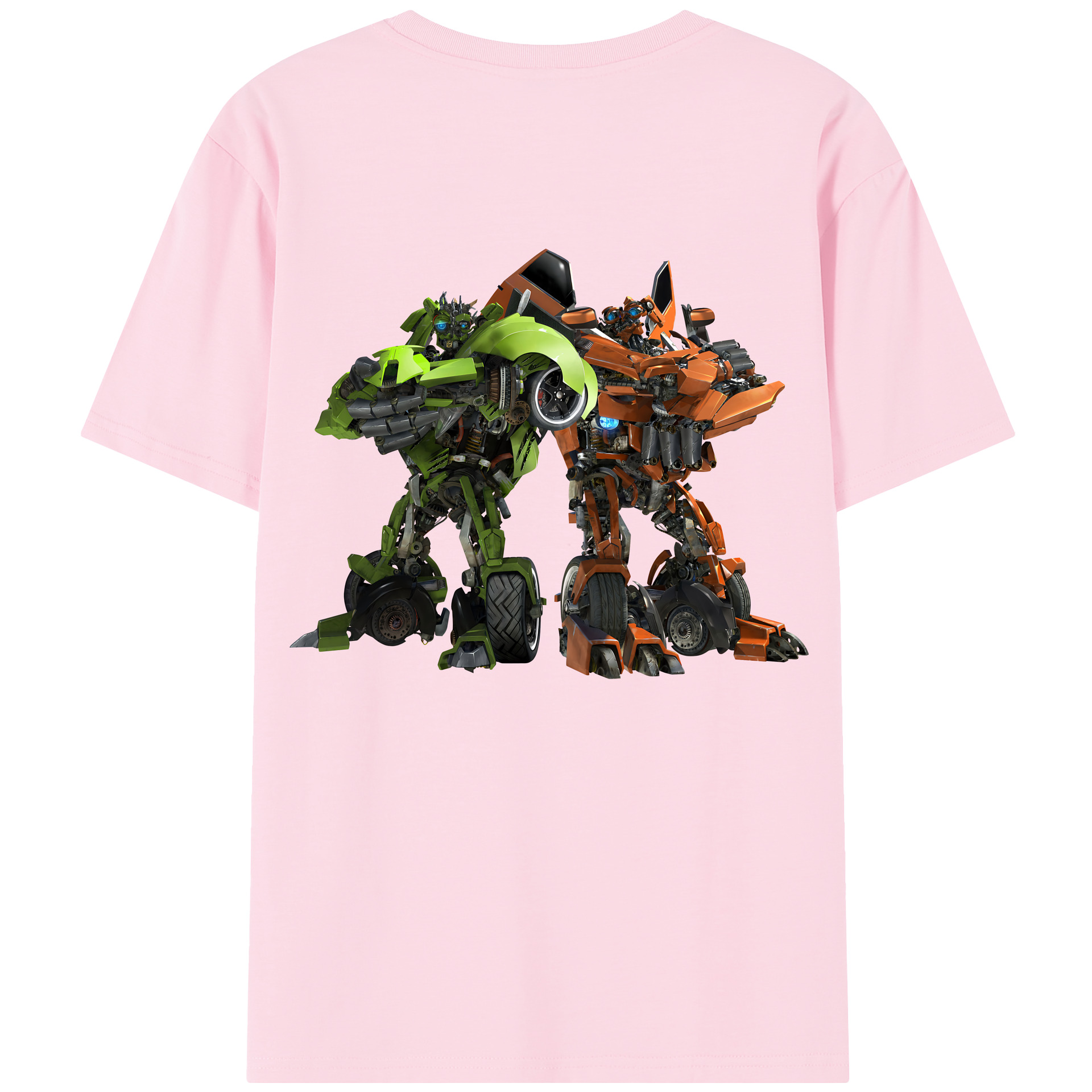（画像用） Transformers トランスフォーマー 綿100％半袖Tシャツ（背面プリント）