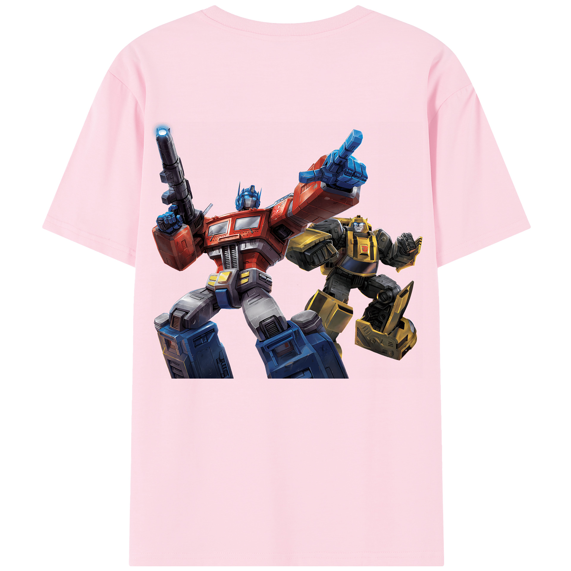 （画像用） Transformers トランスフォーマー 綿100％半袖Tシャツ（背面プリント）
