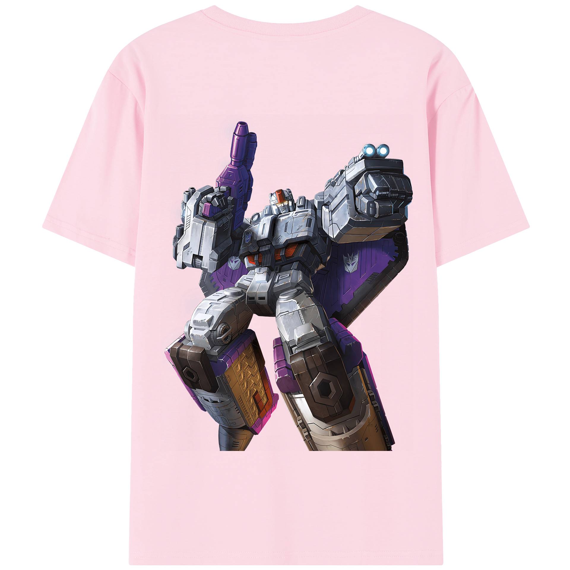 （画像用） Transformers トランスフォーマー 綿100％半袖Tシャツ（背面プリント）