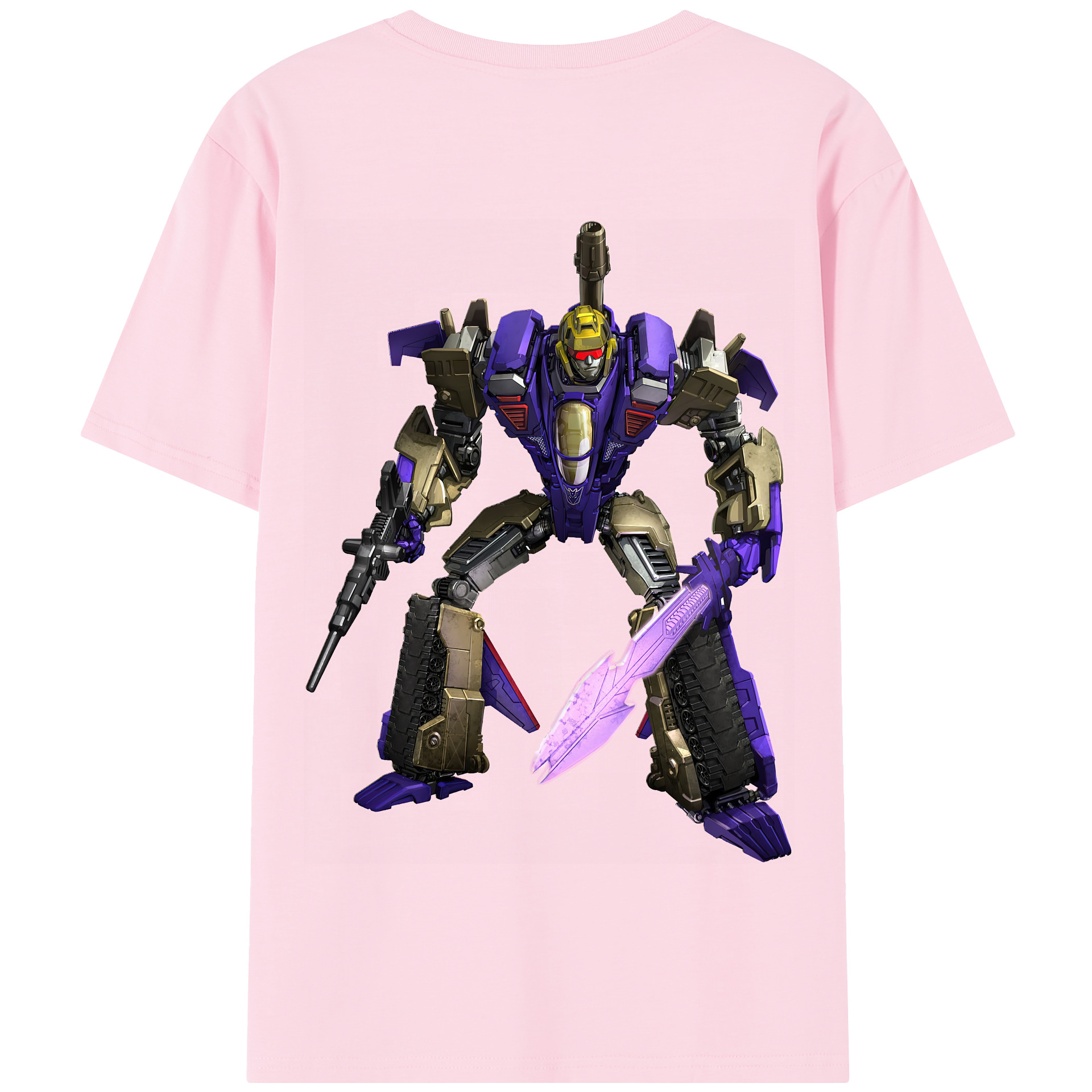 （画像用） Transformers トランスフォーマー 綿100％半袖Tシャツ（背面プリント）