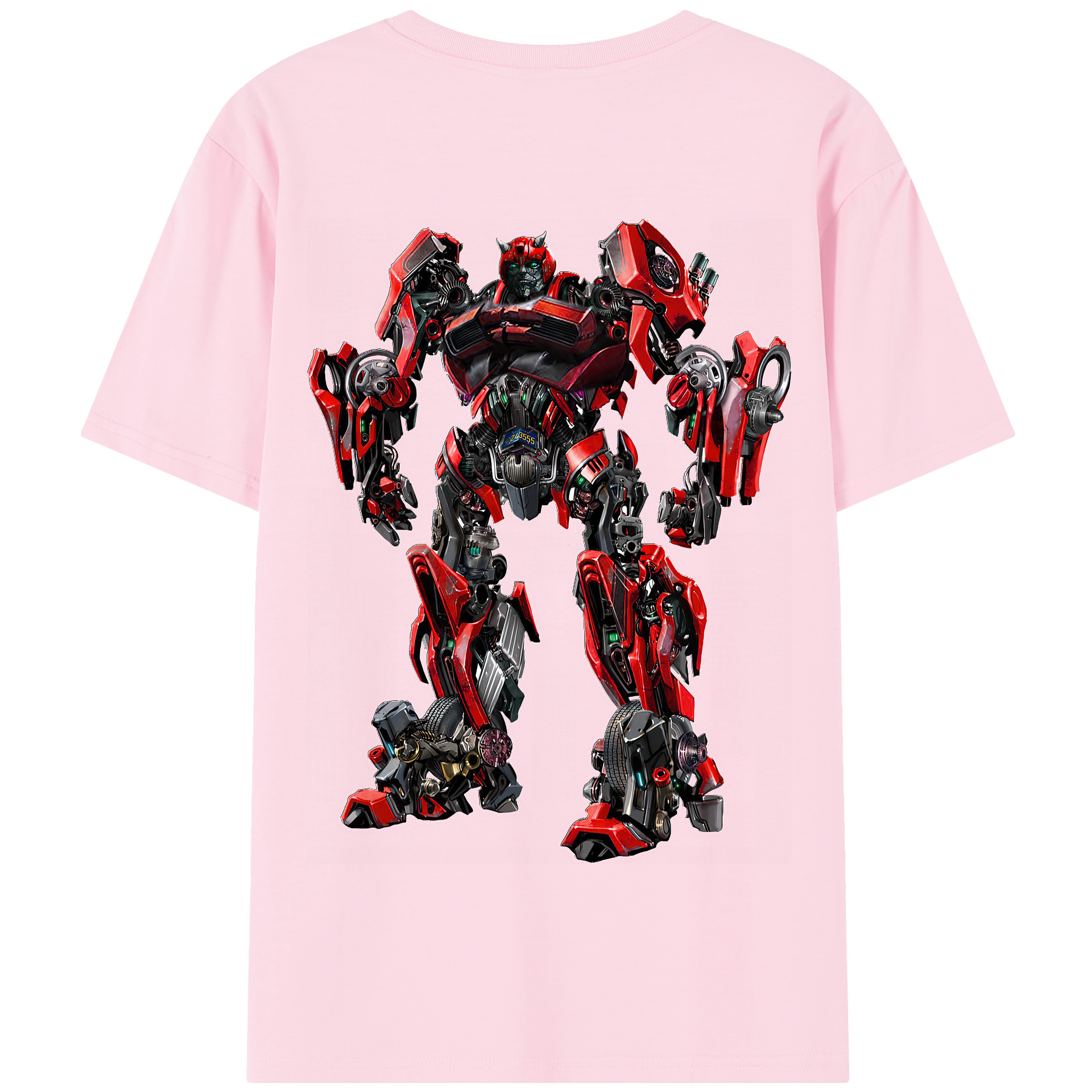 （画像用） Transformers トランスフォーマー 綿100％半袖Tシャツ（背面プリント）