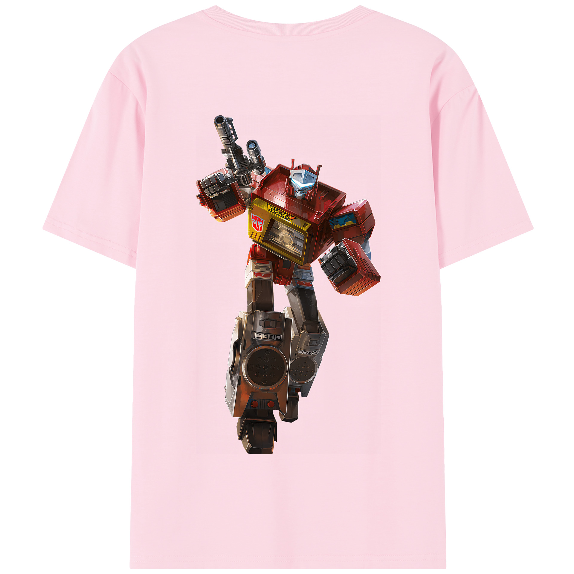 （画像用） Transformers トランスフォーマー 綿100％半袖Tシャツ（背面プリント）